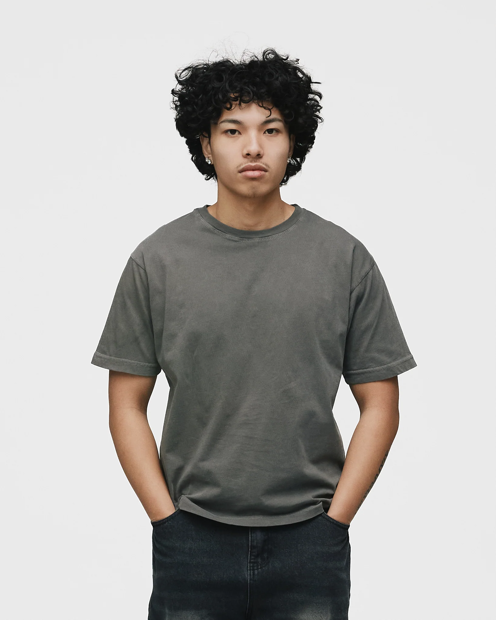 Baby T-Shirt - Washed Grey - Image 3