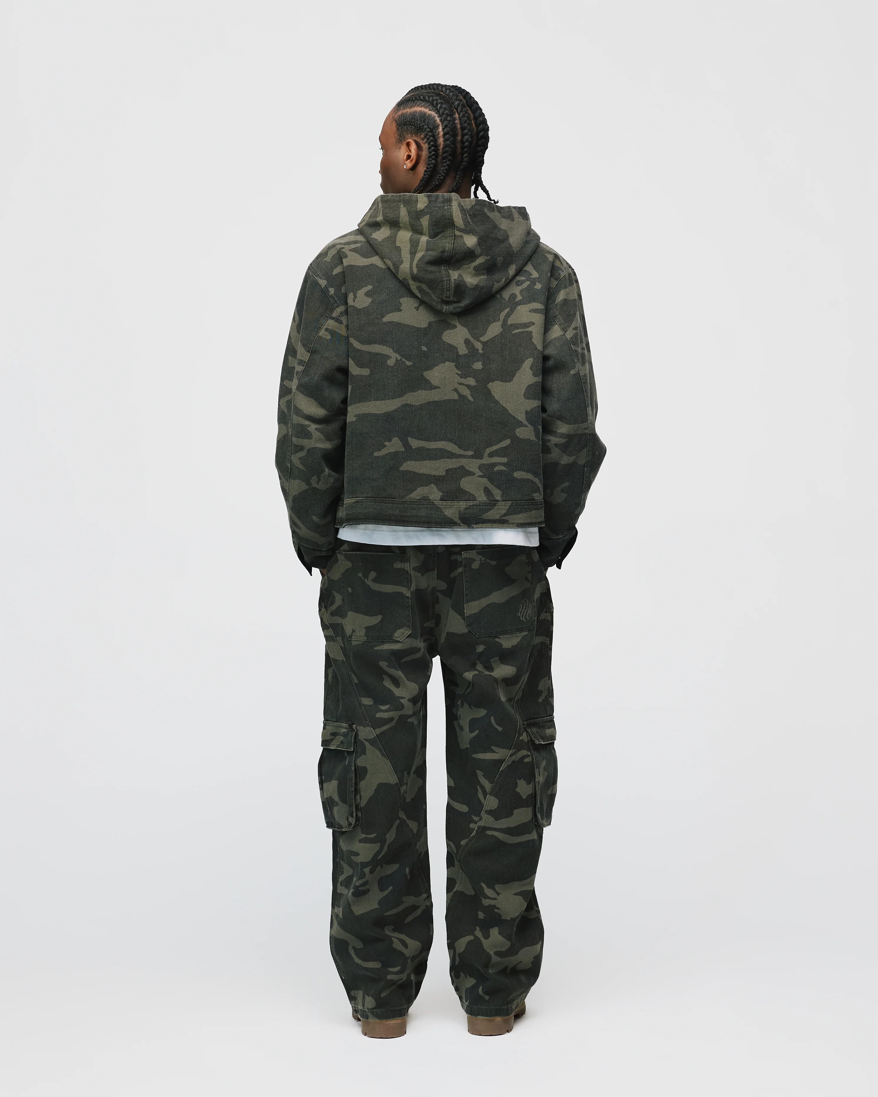 Baggy Cargo Pants - Camo - Image 7