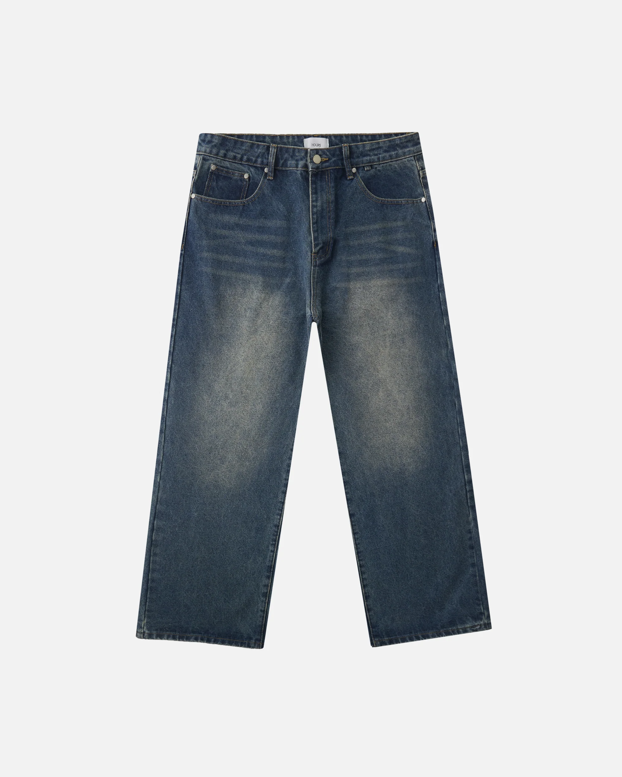 Baggy Denim Pants - Mid Blue