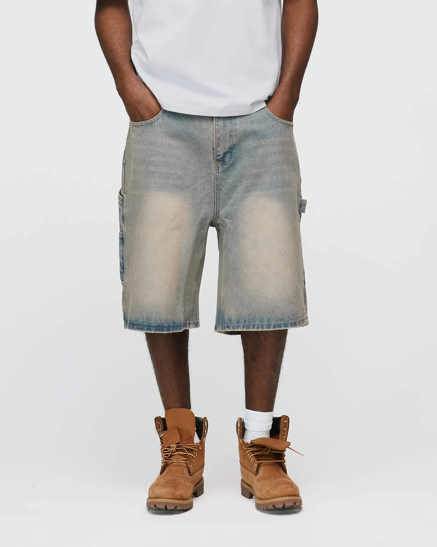 Baggy Denim Shorts - Desert Wash - Image 3