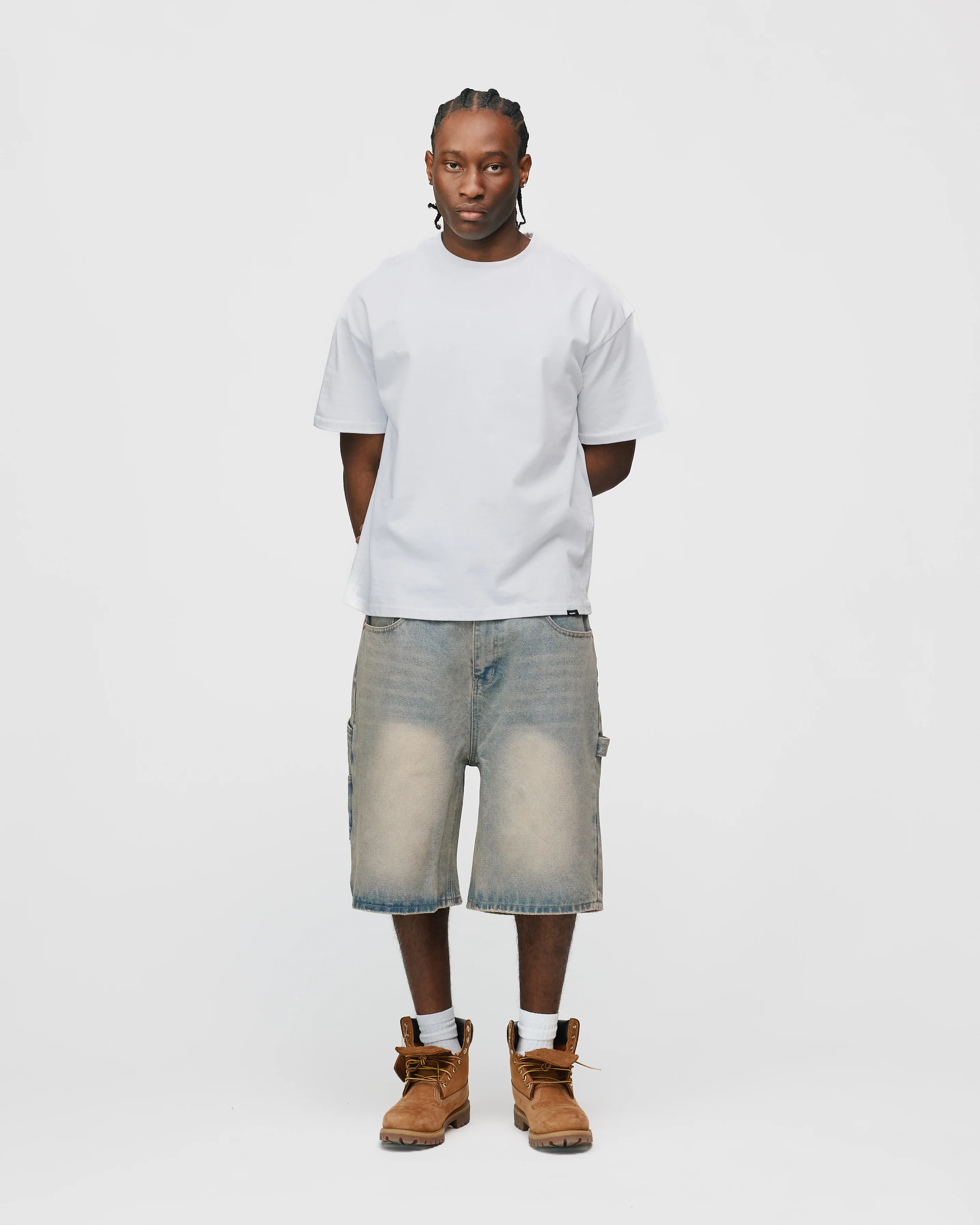 Baggy Denim Shorts - Desert Wash - Image 4