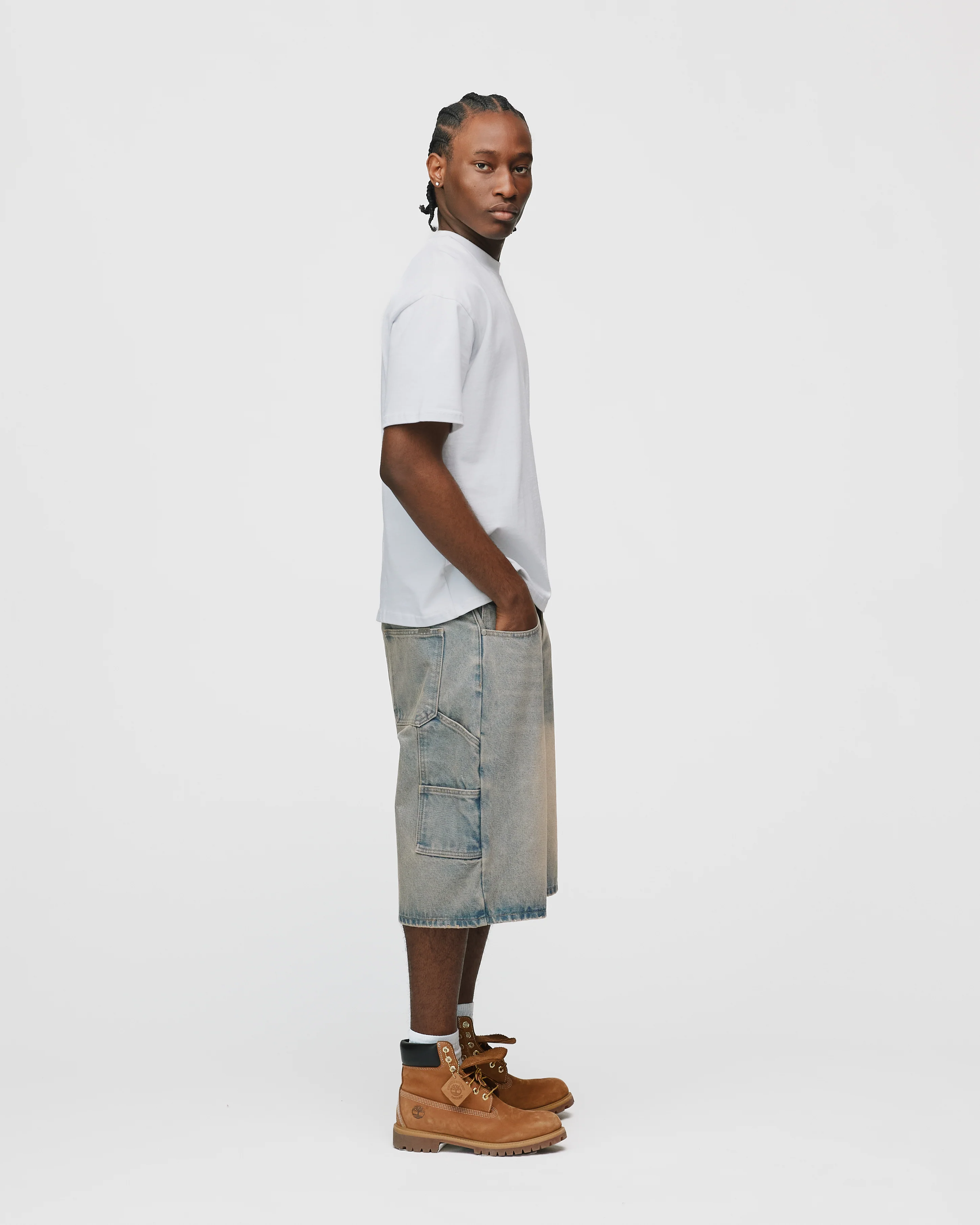 Baggy Denim Shorts - Desert Wash - Image 6