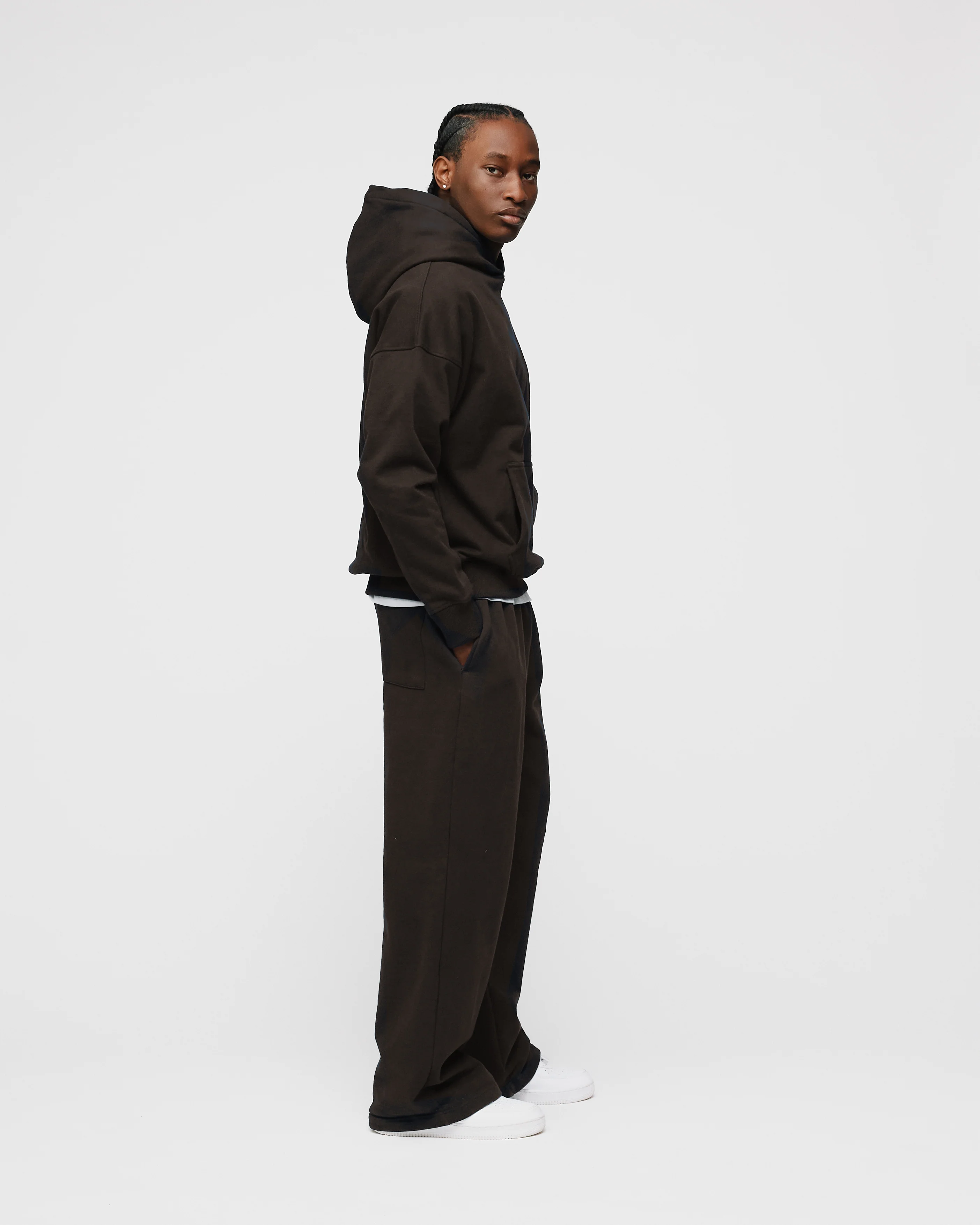 Baggy Sweatpants - Espresso - Image 6