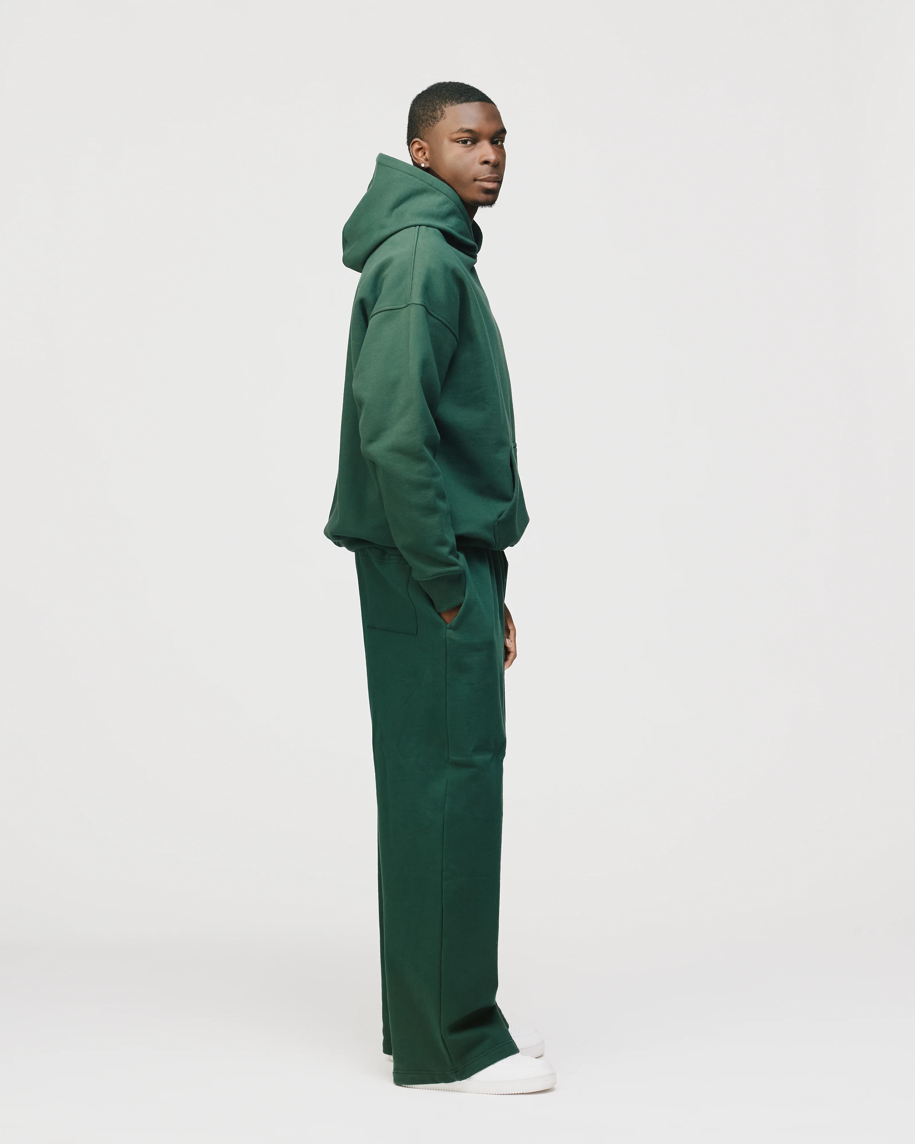 Baggy Sweatpants - Forest Green - Image 6