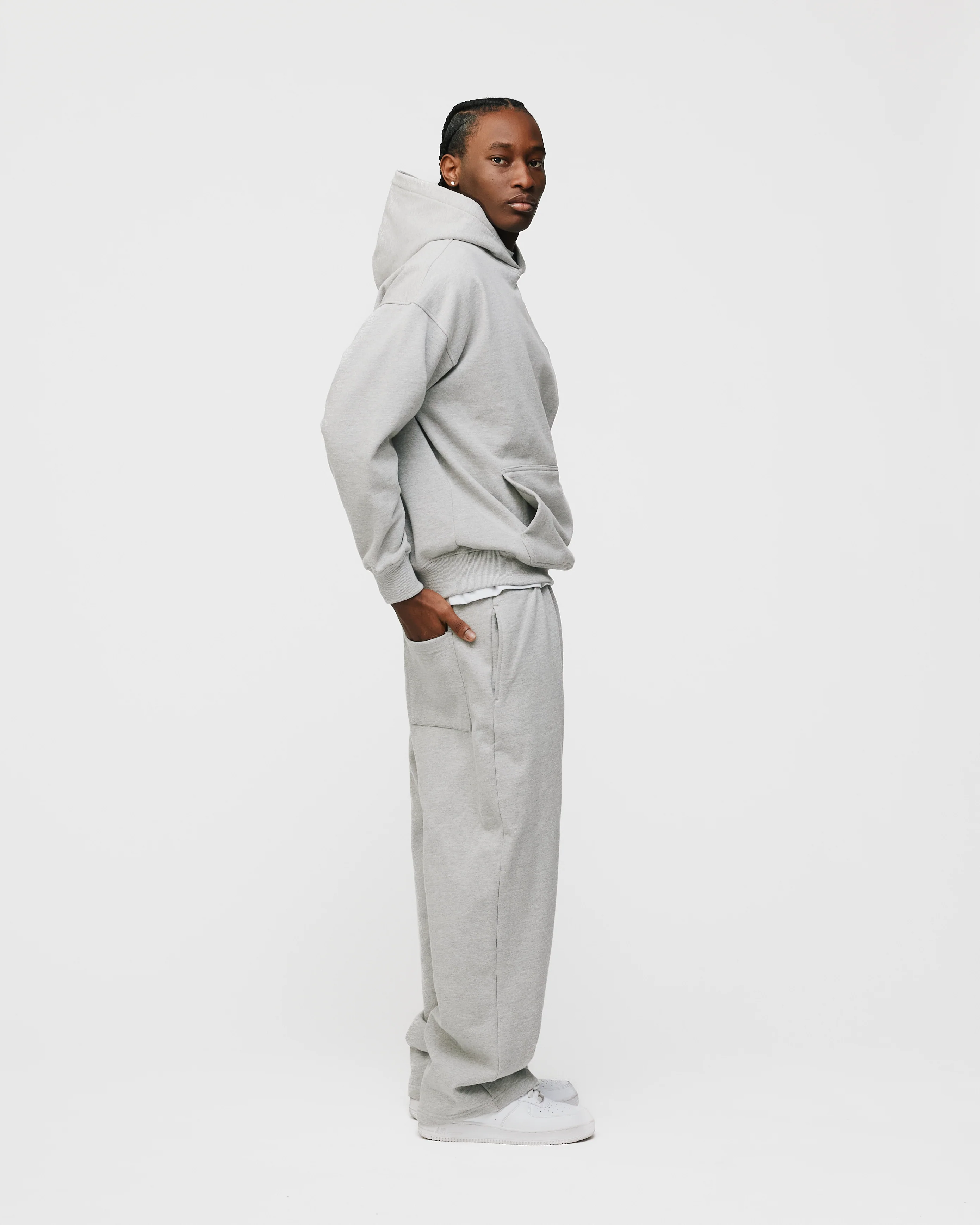 Baggy Sweatpants - Grey - Image 6