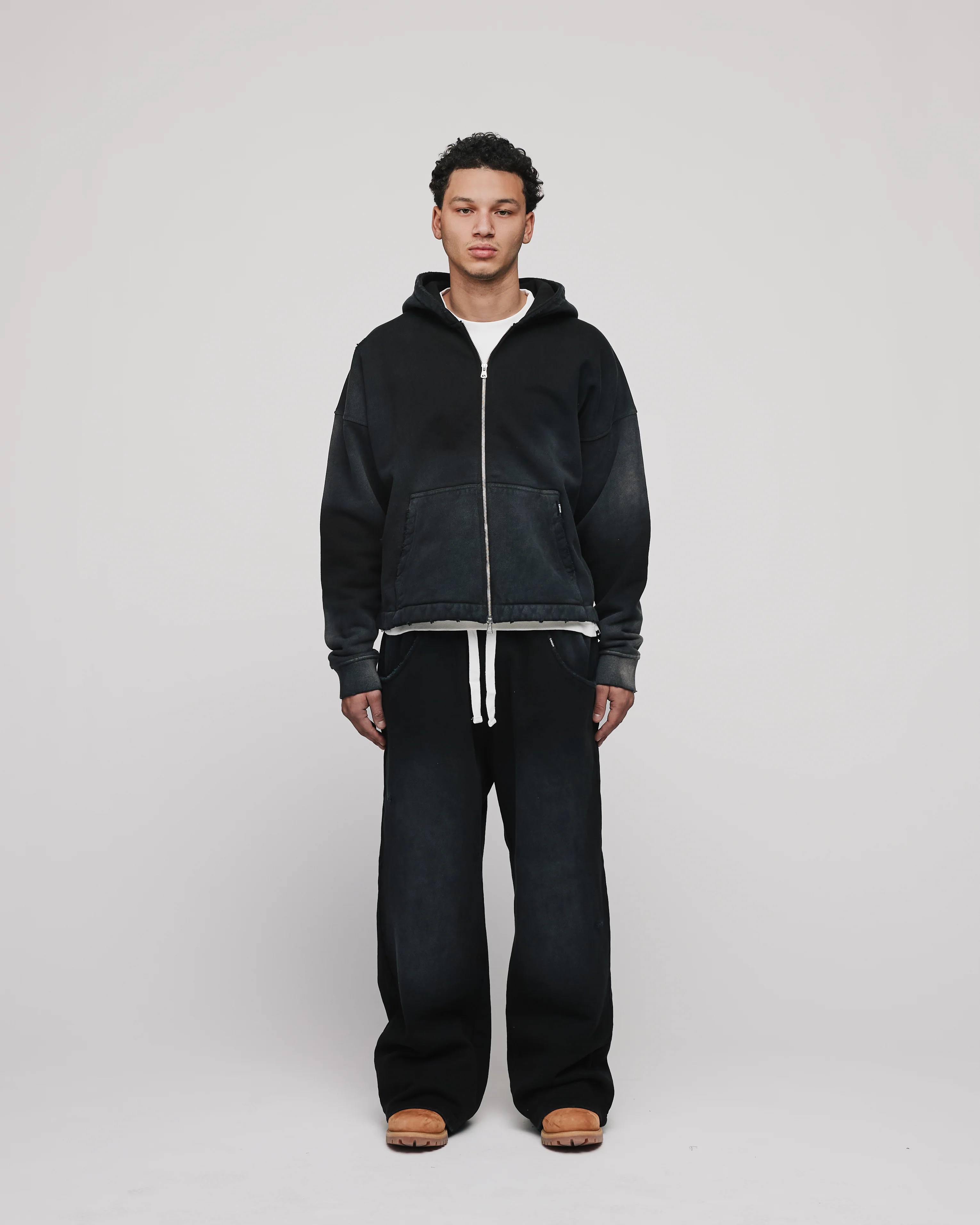 Baggy Sweatpants - Sunfaded Black - Image 2