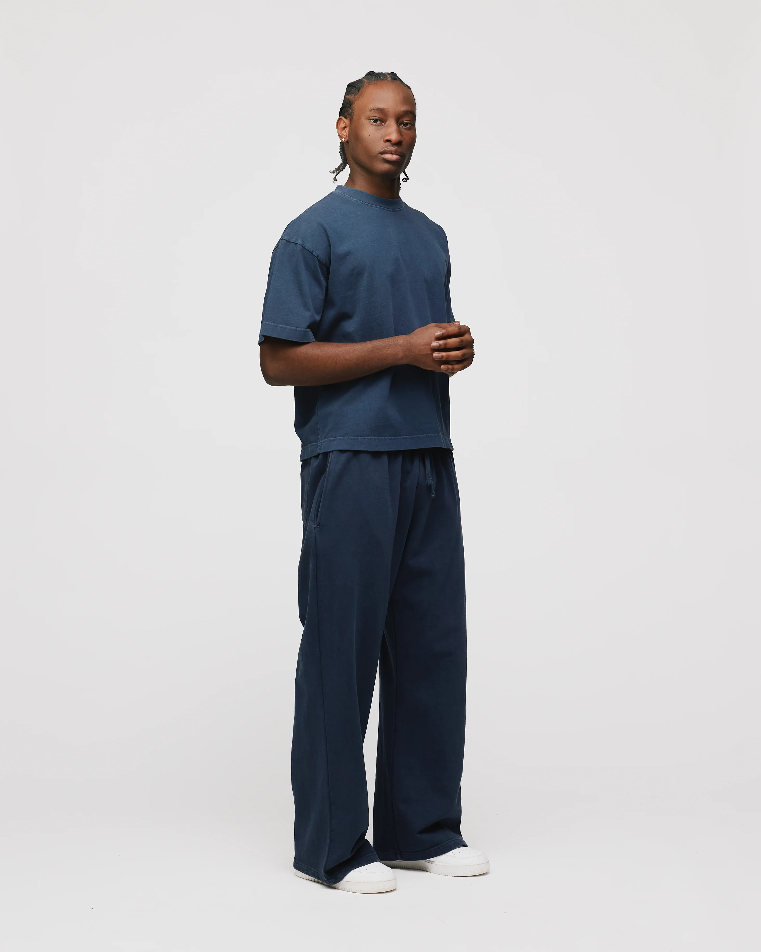 Baggy Sweatpants - Vintage Navy - Image 5
