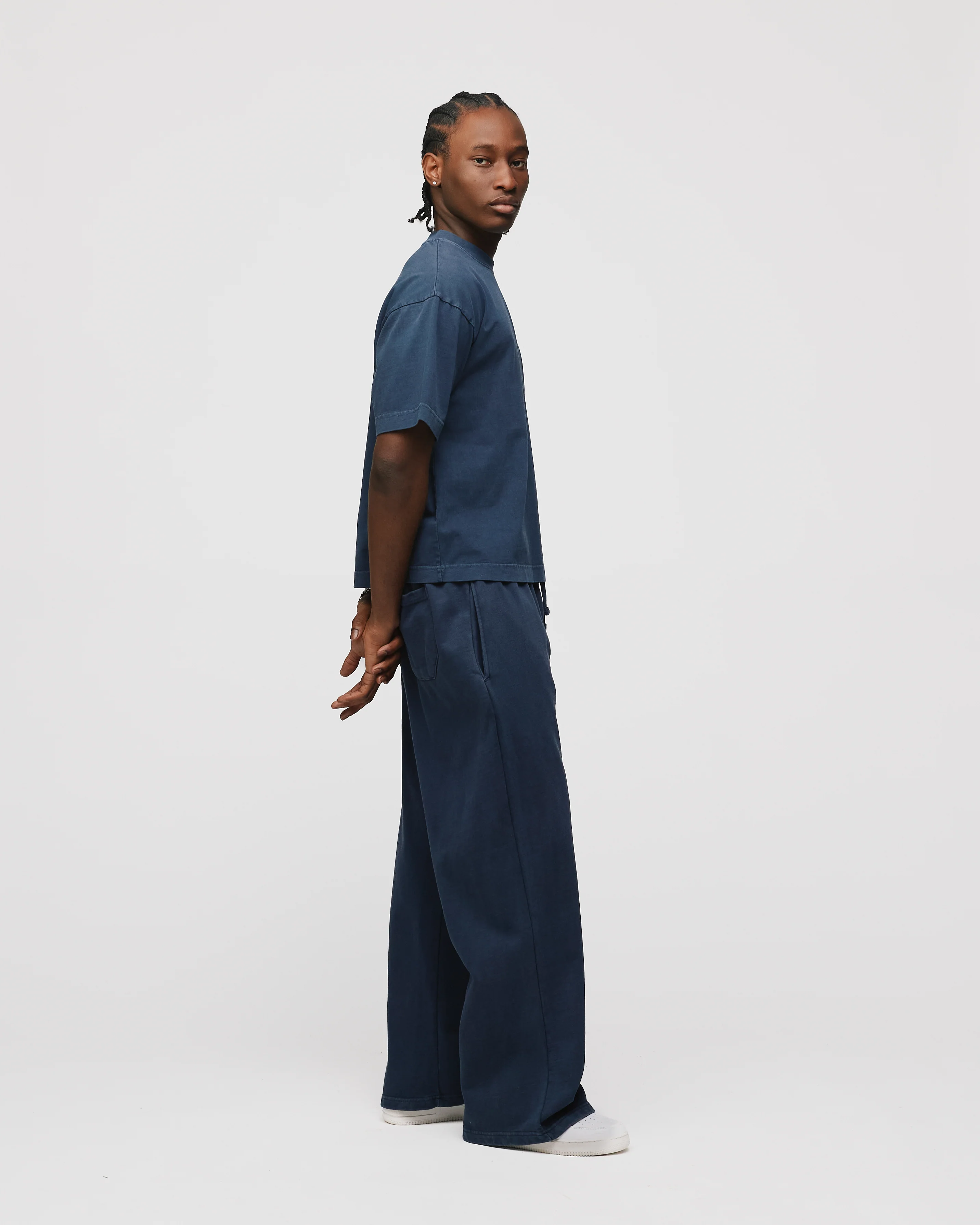 Baggy Sweatpants - Vintage Navy - Image 6