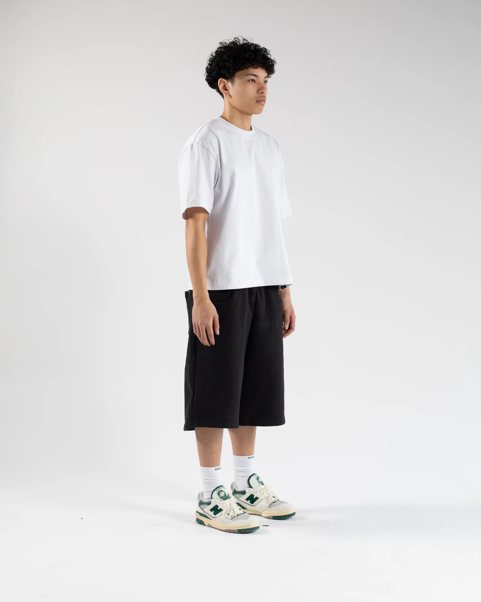 Baggy Sweatshorts - Black - Image 5