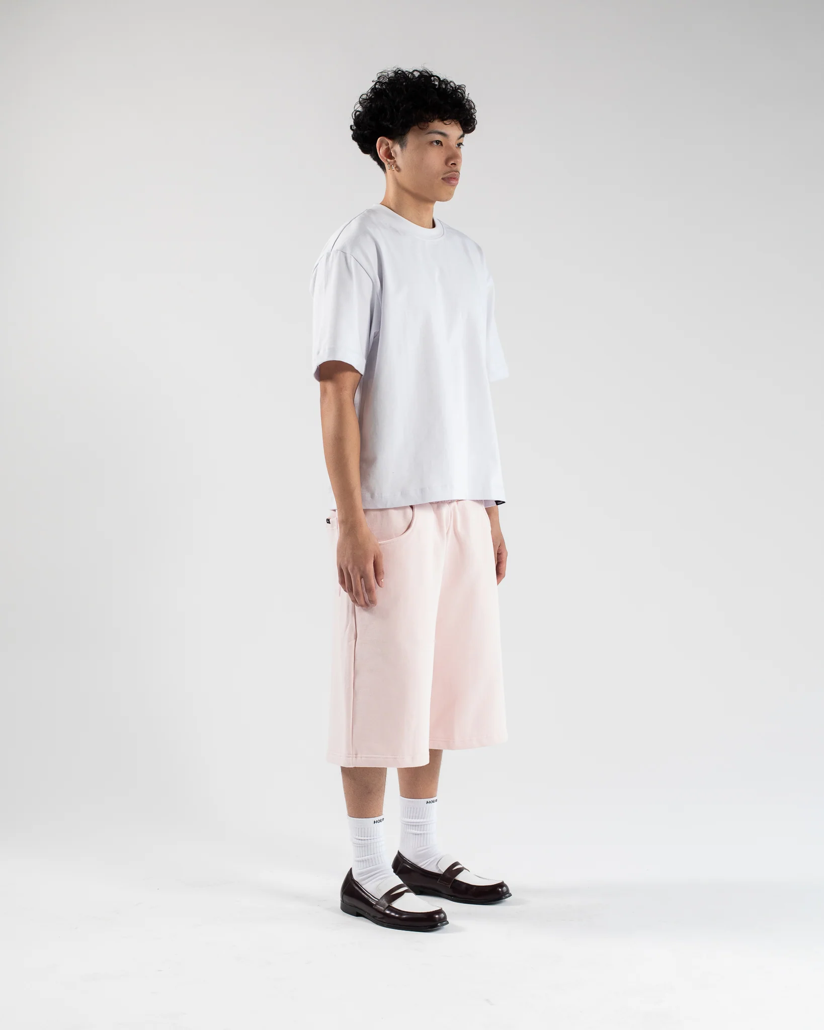 Baggy Sweatshorts - Blush - Image 4