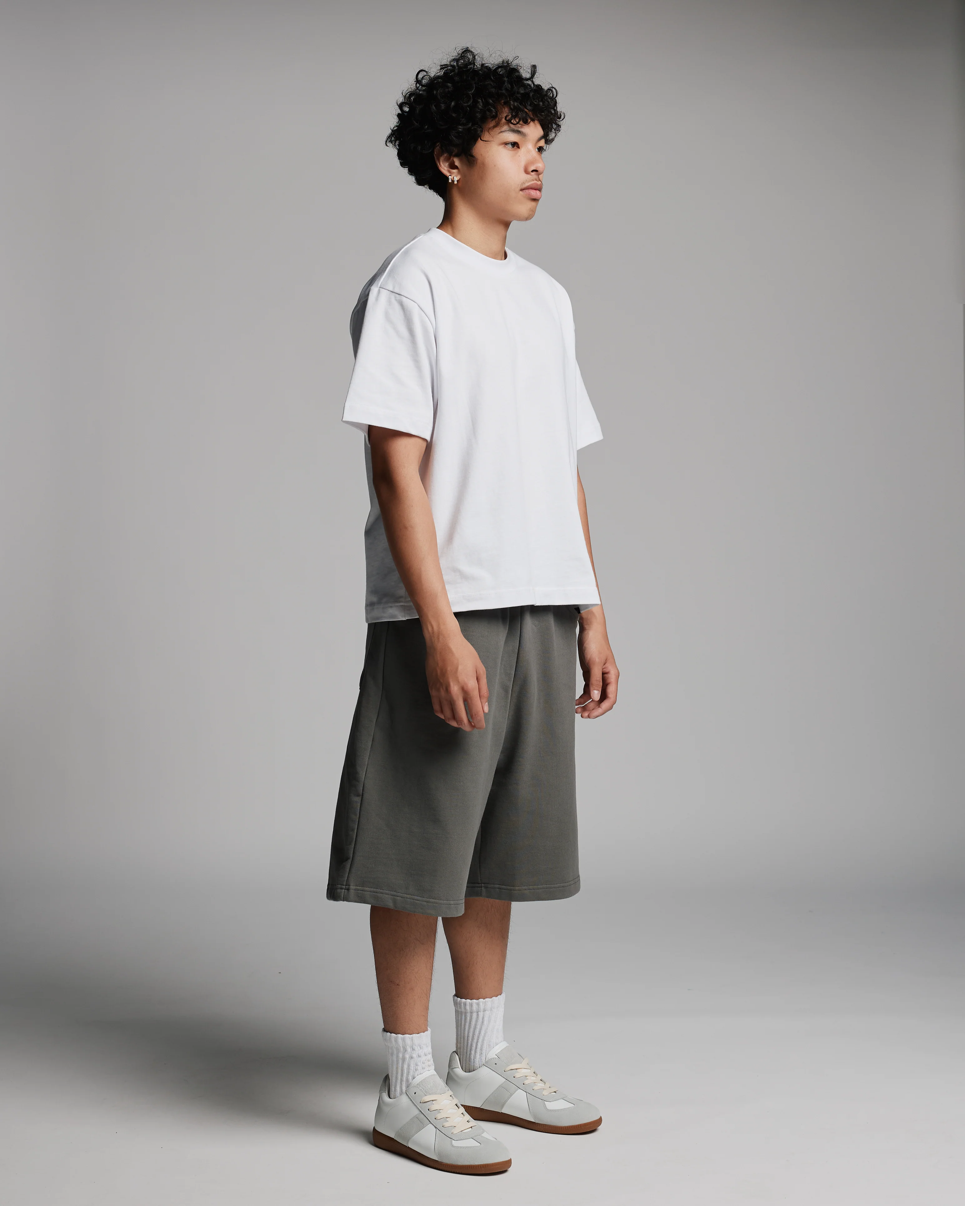 Baggy Sweatshorts - Charcoal - Image 3