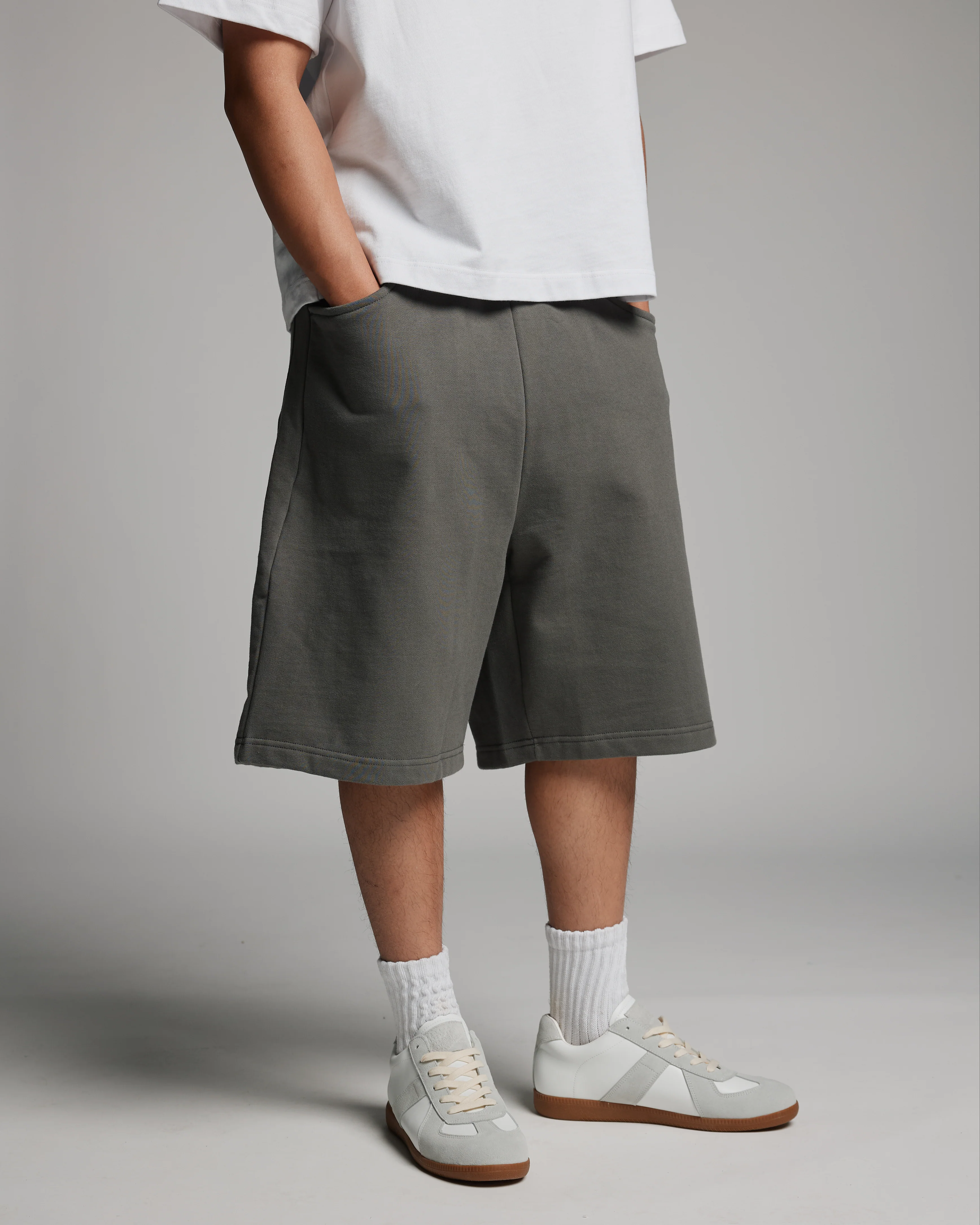 Baggy Sweatshorts - Charcoal - Image 9