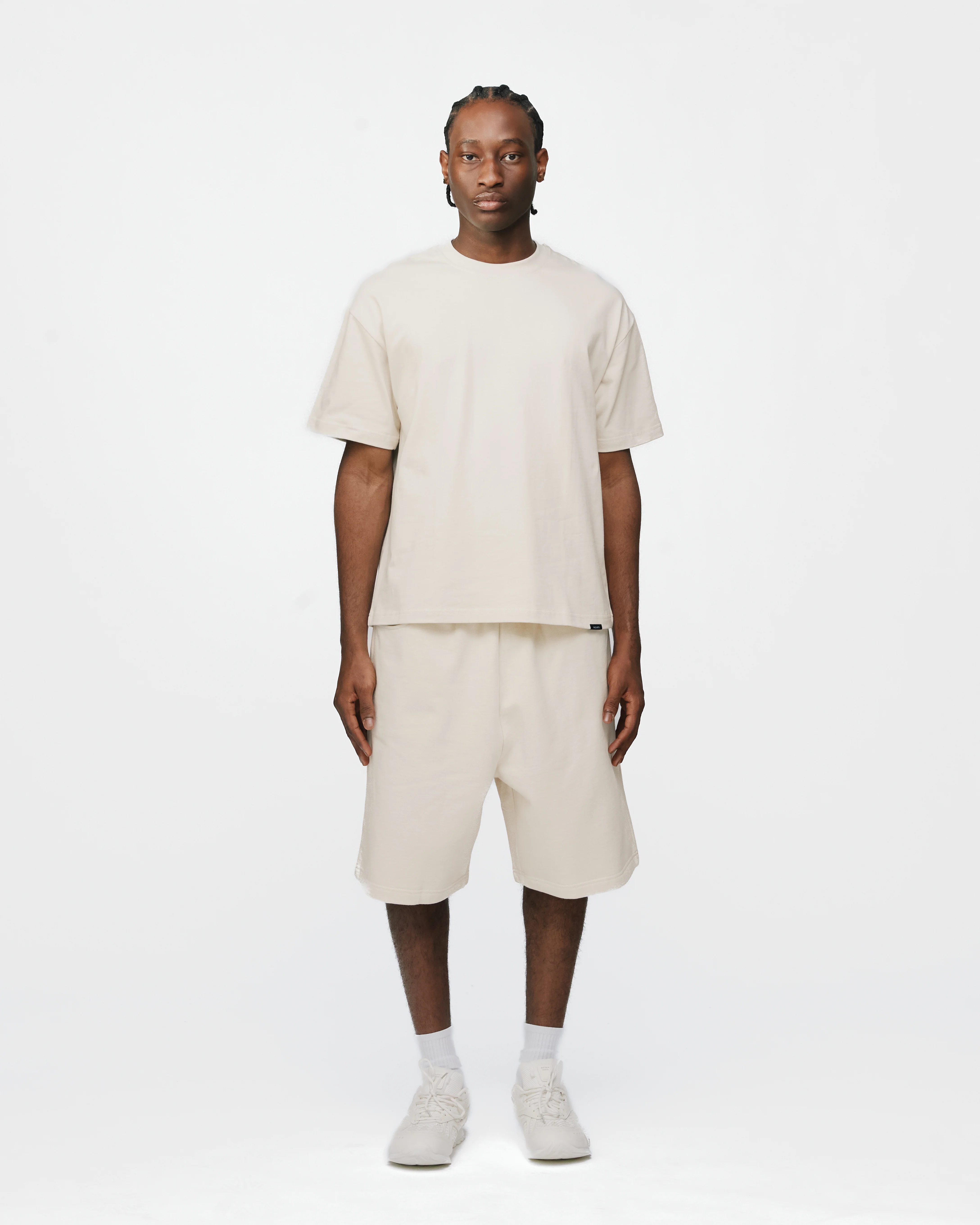 Baggy Sweatshorts - Oyster - Image 2