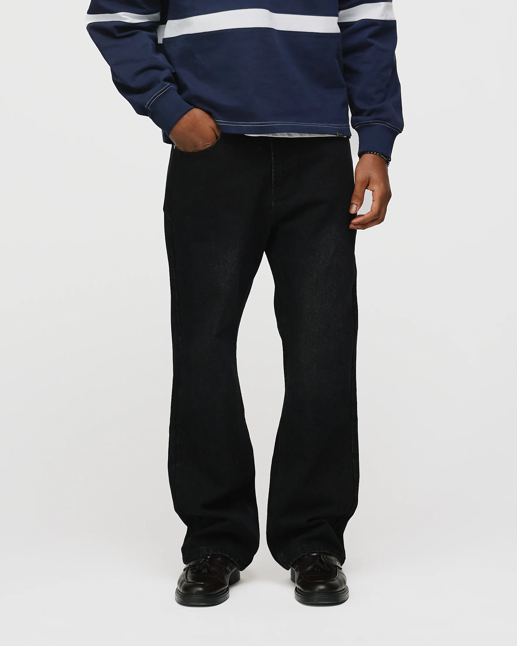 Bootcut Denim - Washed Black - Image 3