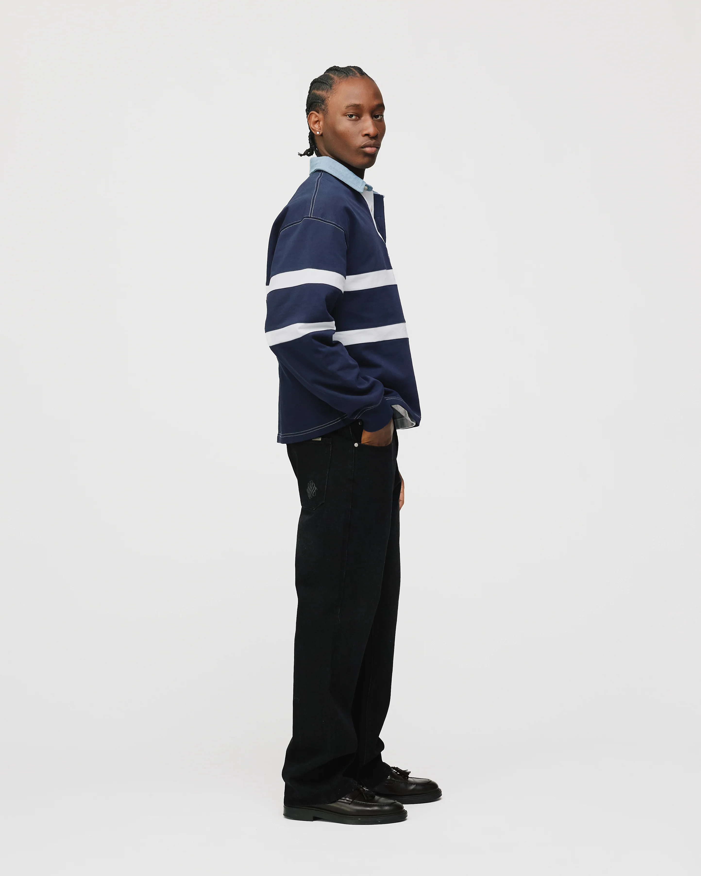 Bootcut Denim - Washed Black - Image 6