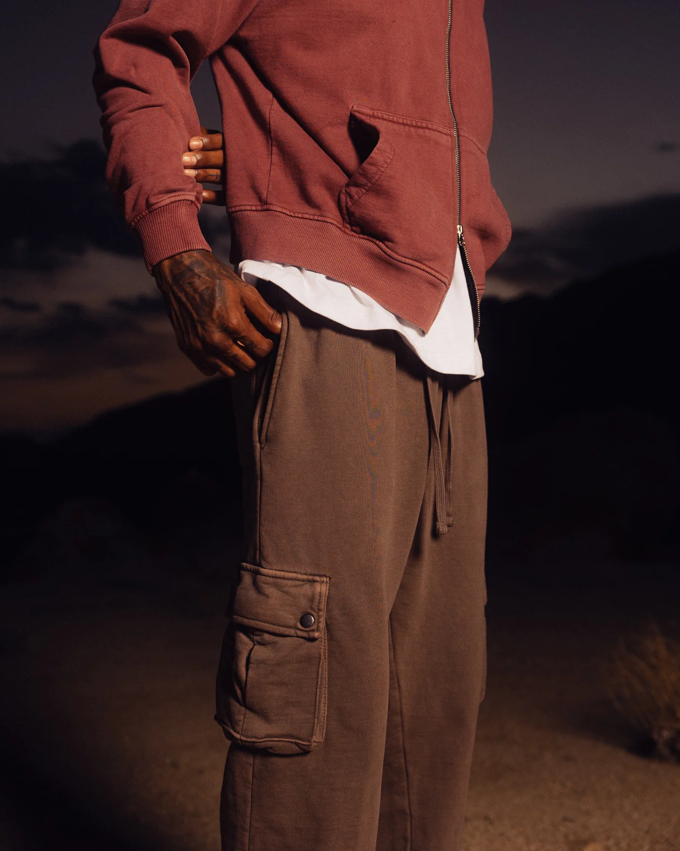 Cargo Sweatpants - Vintage Brown - Image 6
