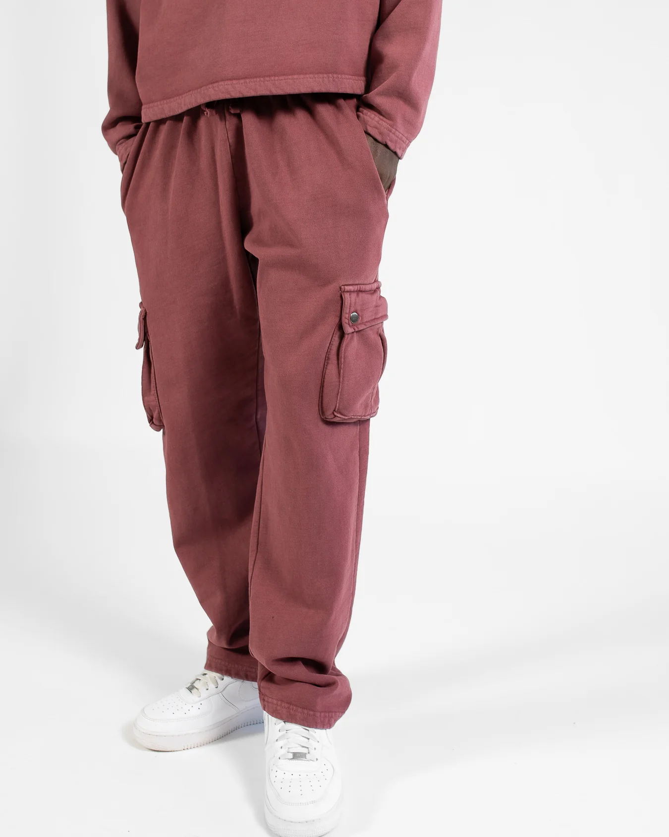 Cargo Sweatpants - Vintage Burgundy - Image 7