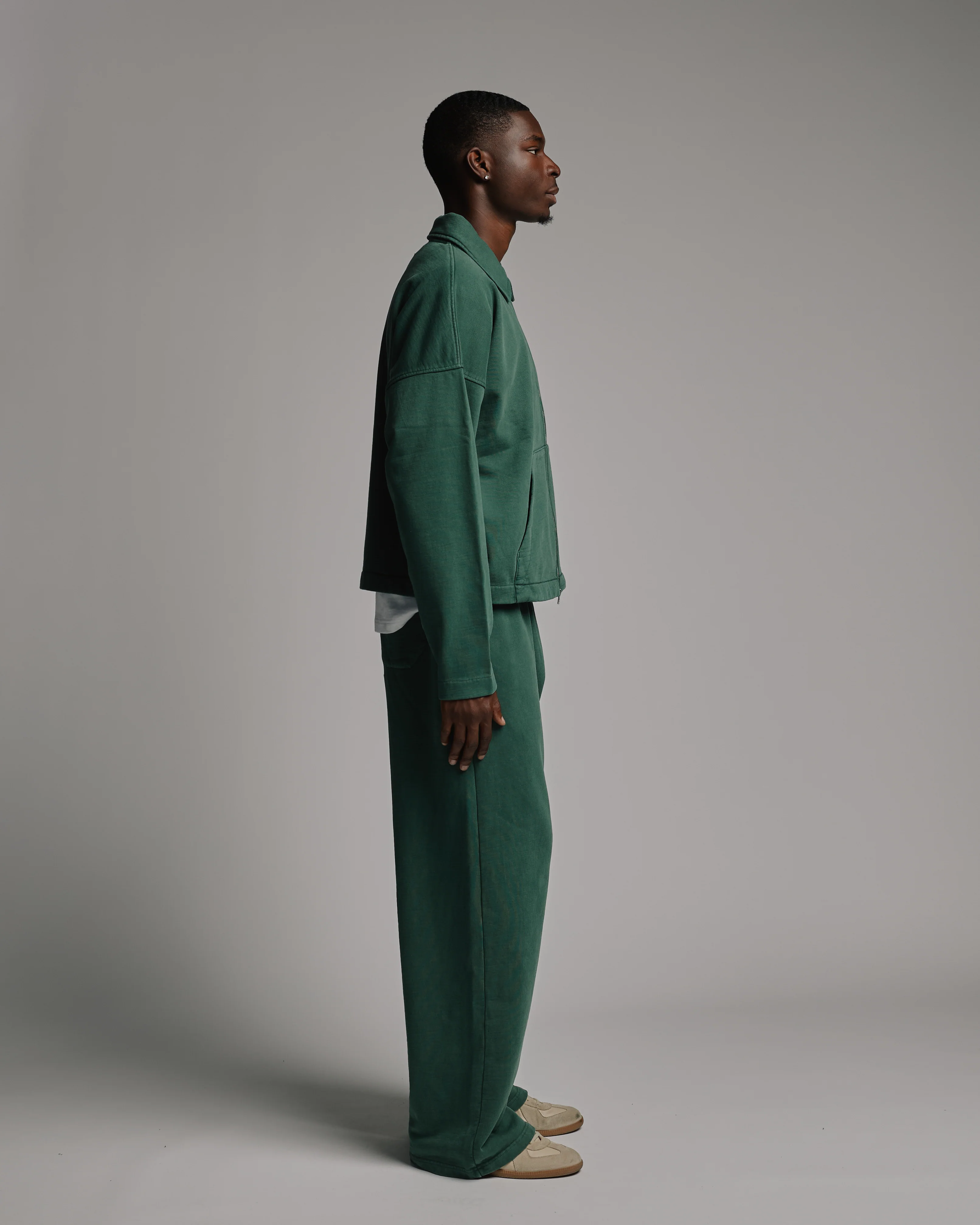 Collared Full Zip - Vintage Green - Image 4
