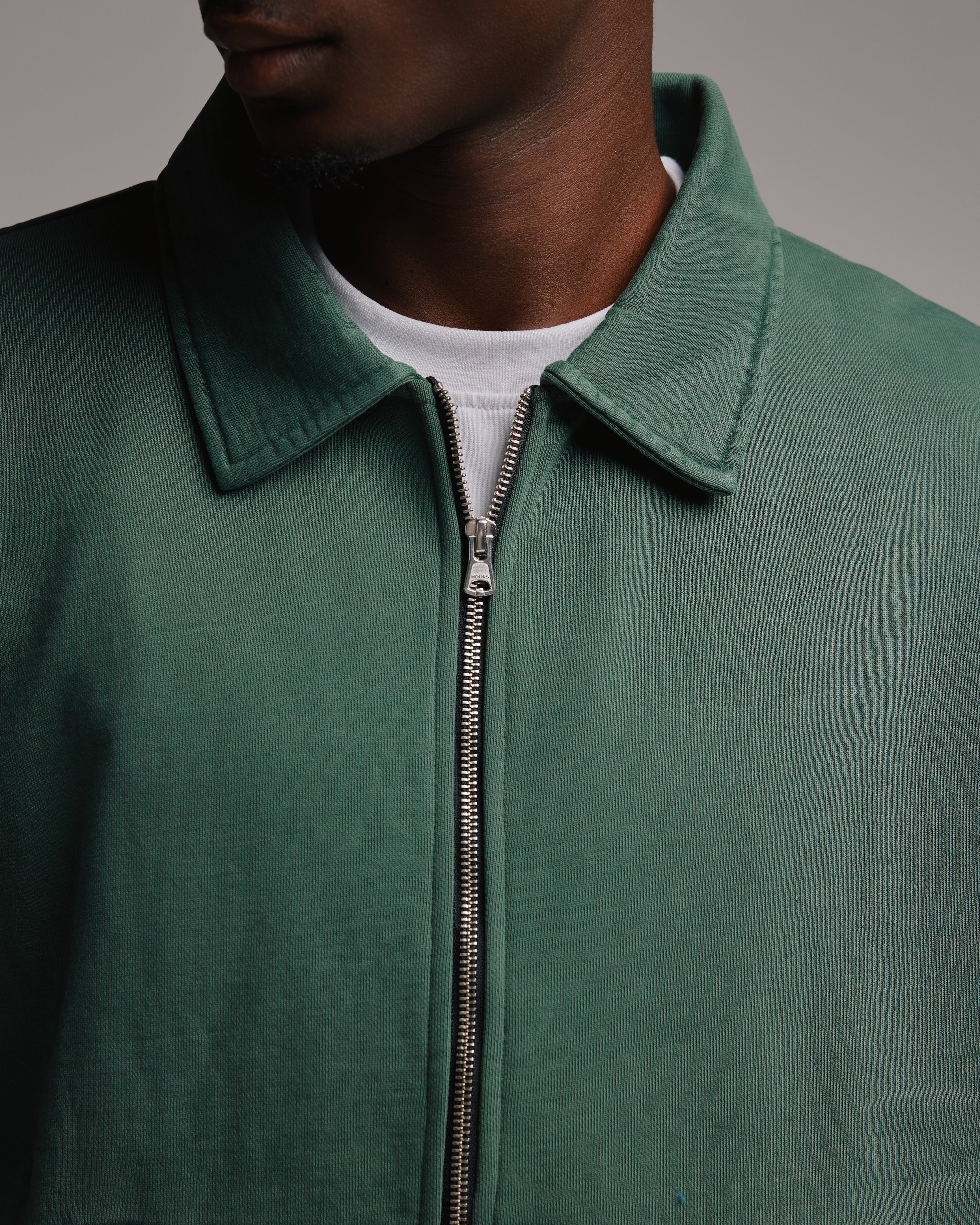 Collared Full Zip - Vintage Green - Image 7