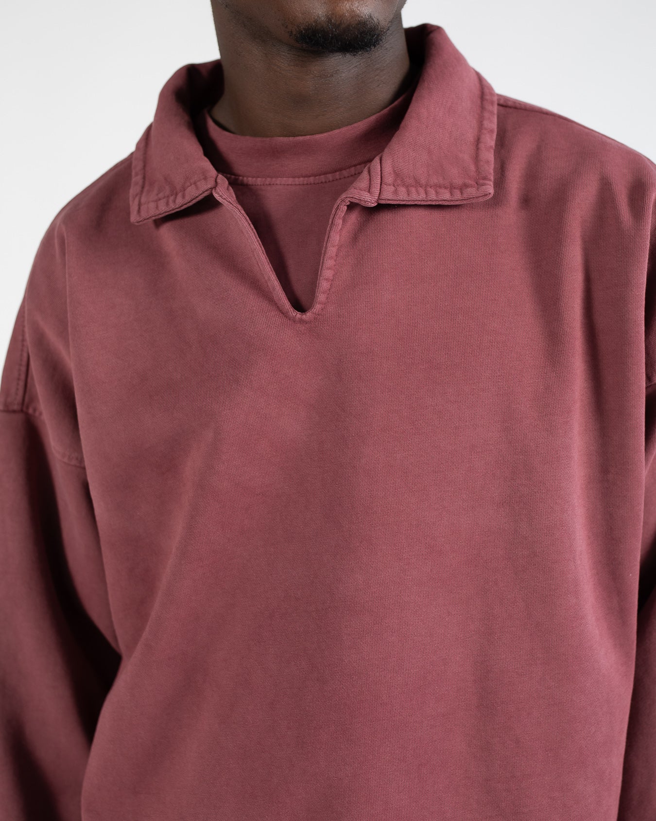 Collared Sweater - Vintage Burgundy - Image 4