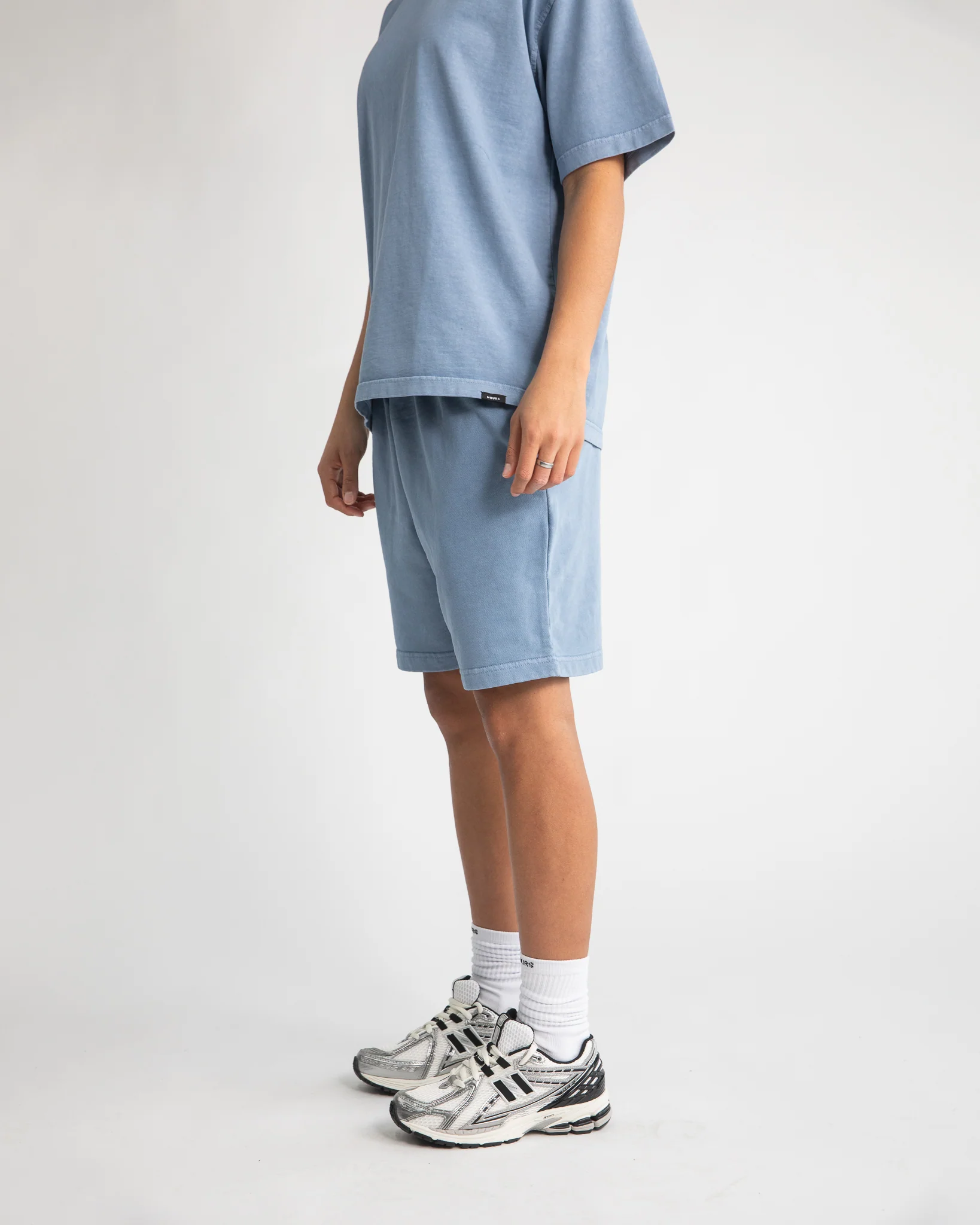 Cotton Shorts - Vintage Blue - Image 4