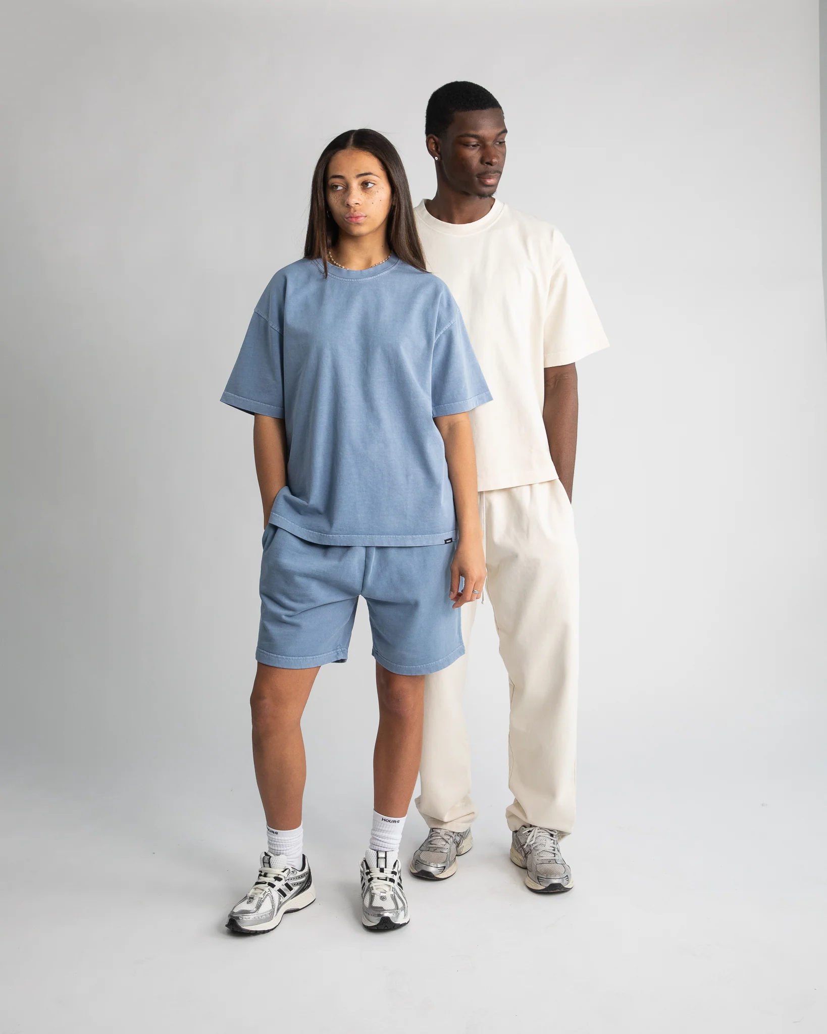 Cotton Shorts - Vintage Blue - Image 5