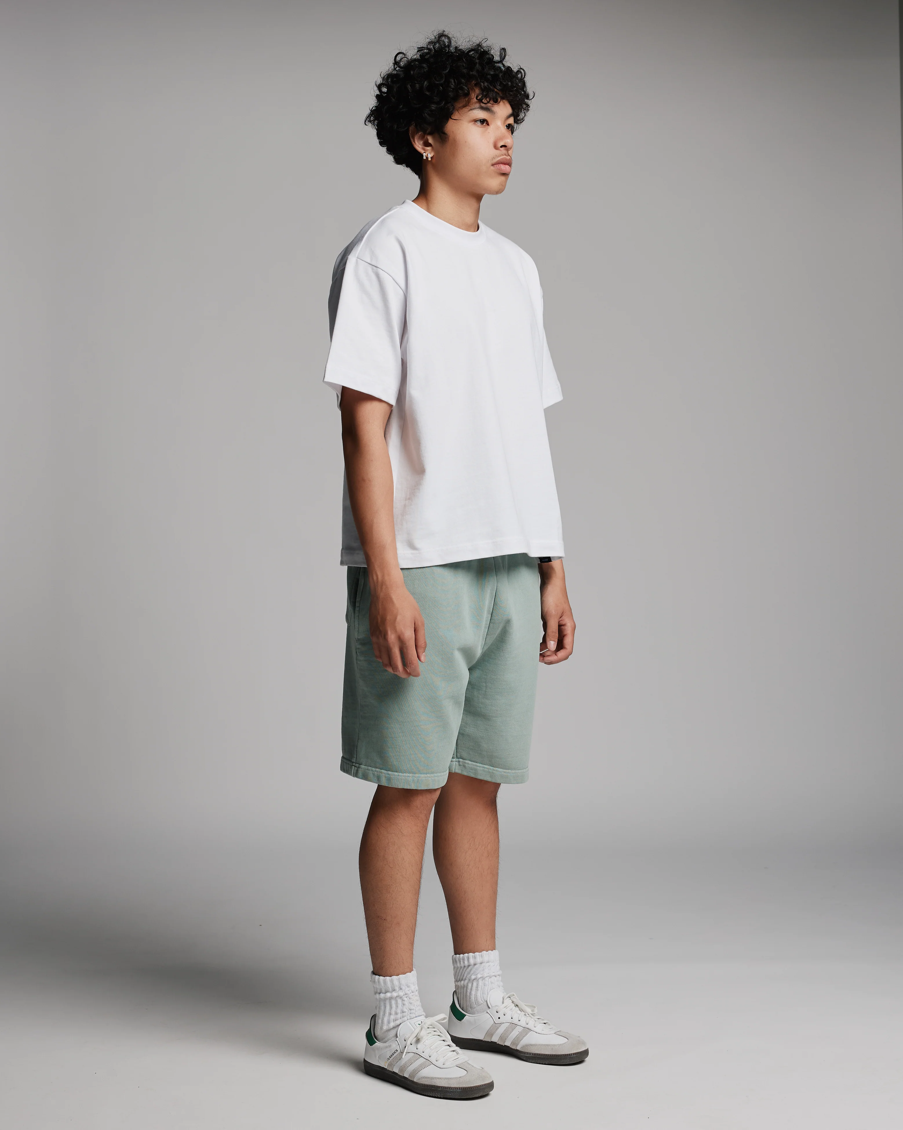 Cotton Shorts - Vintage Sage - Image 3