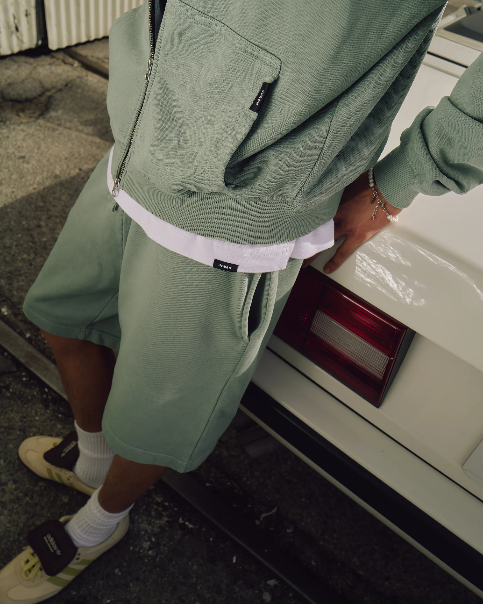 Cotton Shorts - Vintage Sage - Image 5