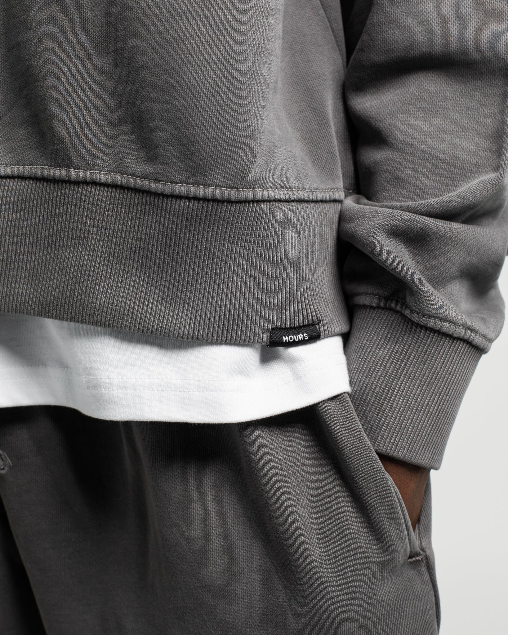 Cropped Crewneck - Vintage Grey - Image 3