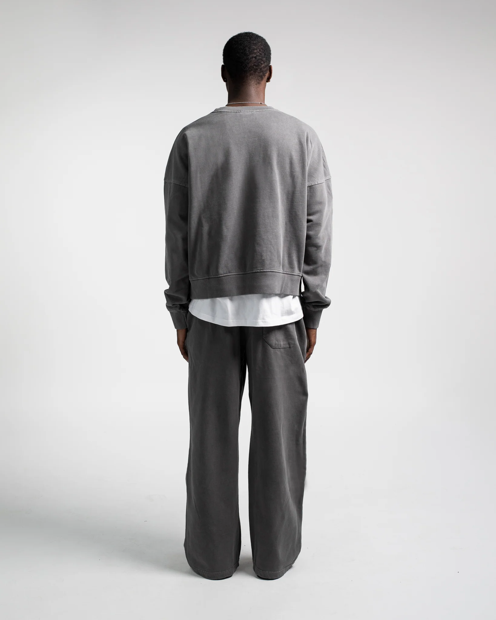 Cropped Crewneck - Vintage Grey - Image 4