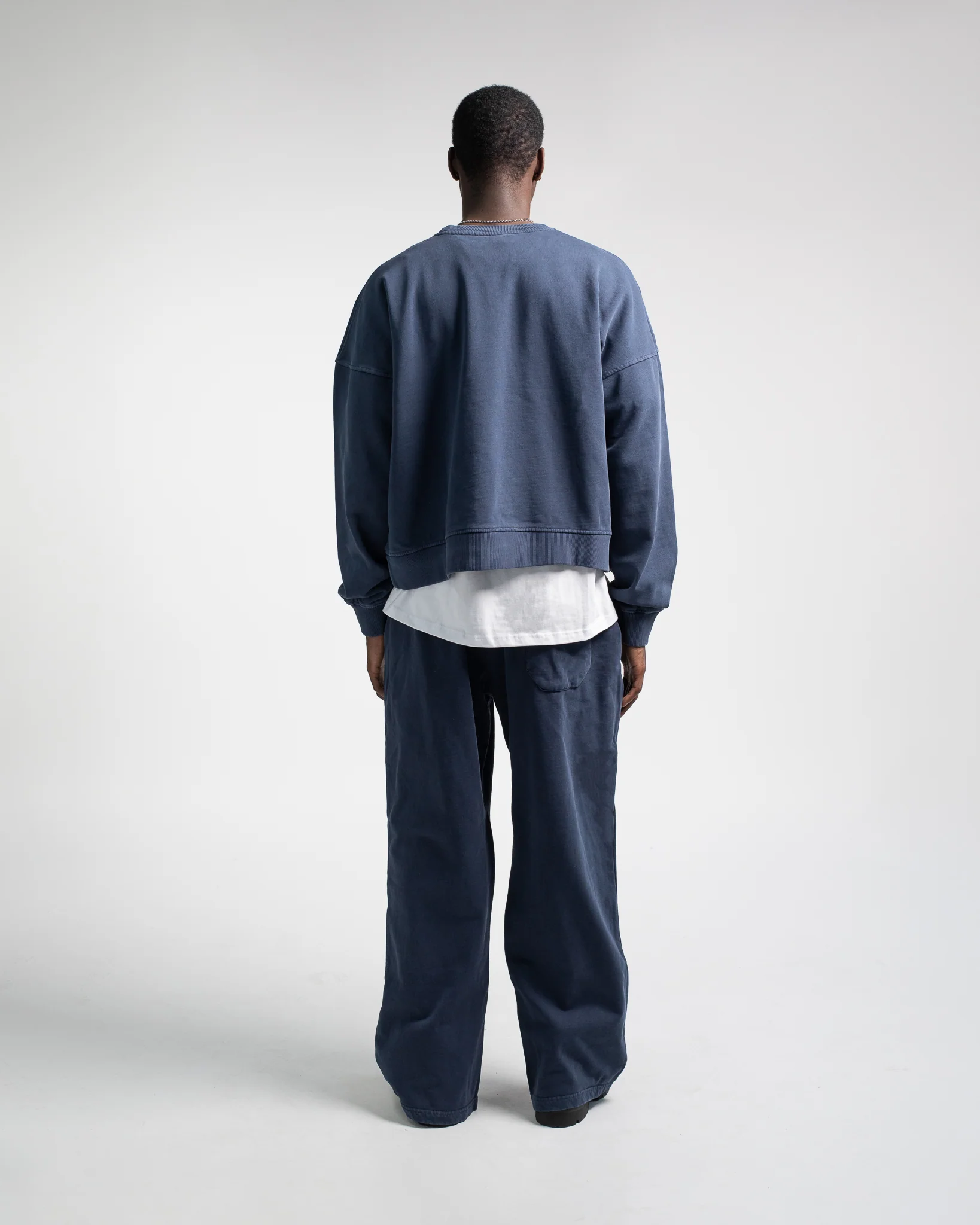Cropped Crewneck - Vintage Navy - Image 4