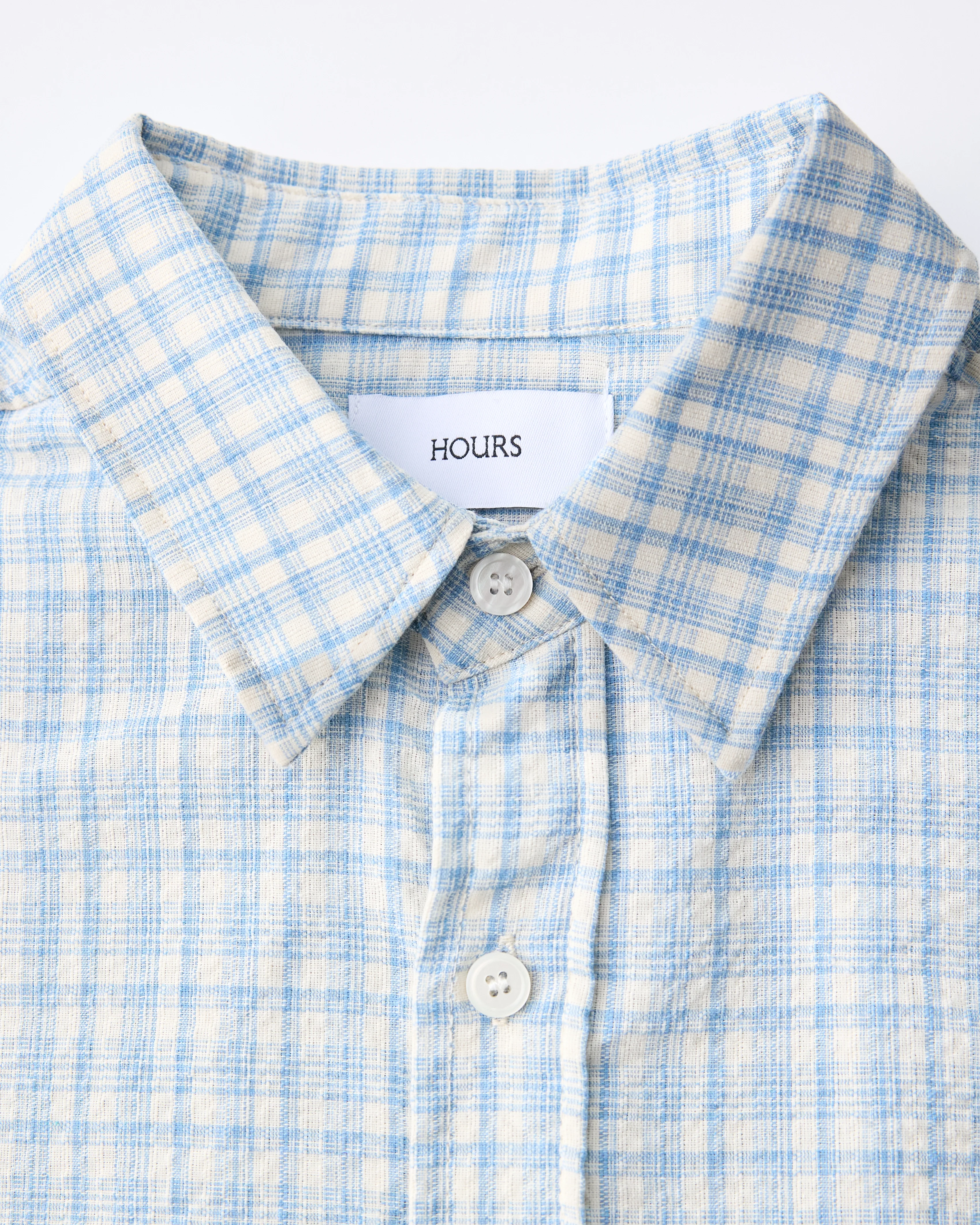 Cropped Flannel - Light Blue - Image 7