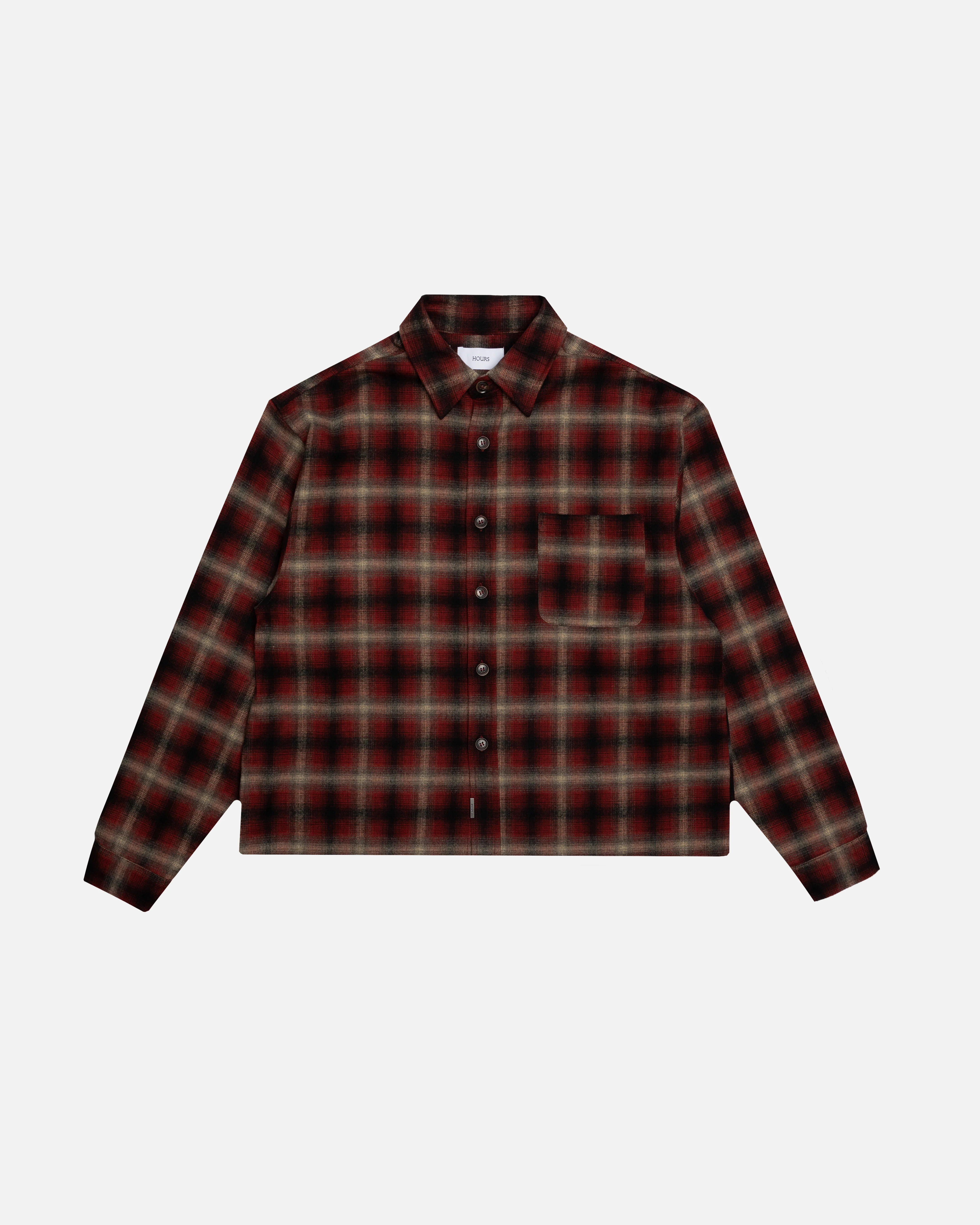 Cropped Flannel - Red