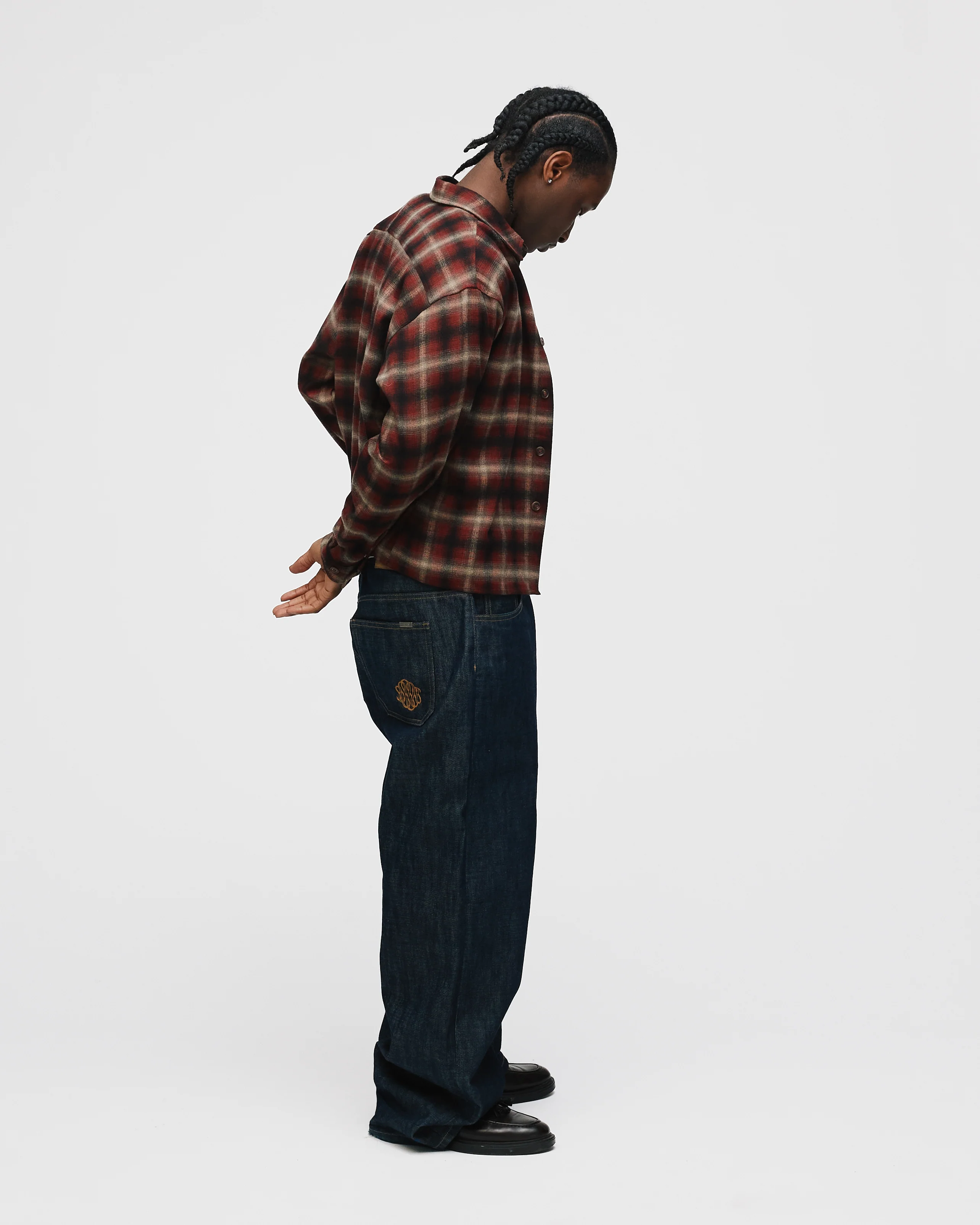 Cropped Flannel - Red - Image 6