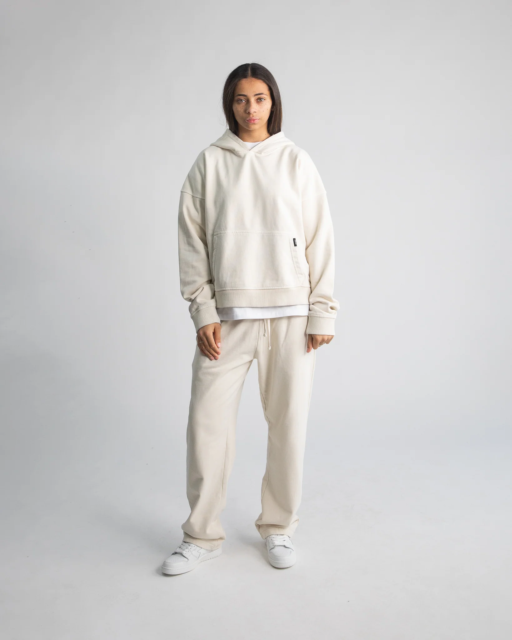Cropped Hoodie - Vintage Bone - Image 5