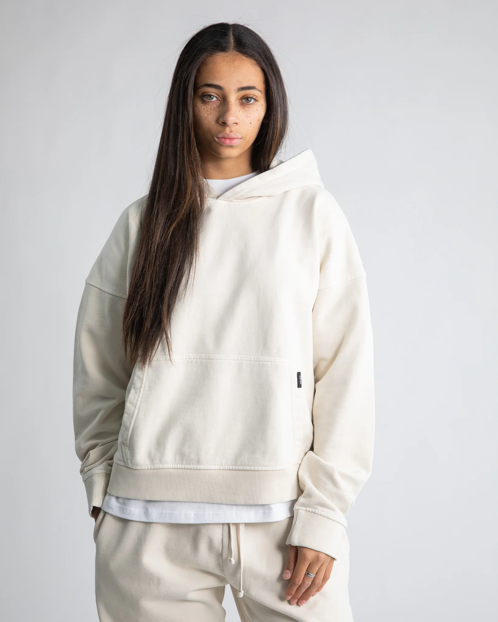 Cropped Hoodie - Vintage Bone - Image 6