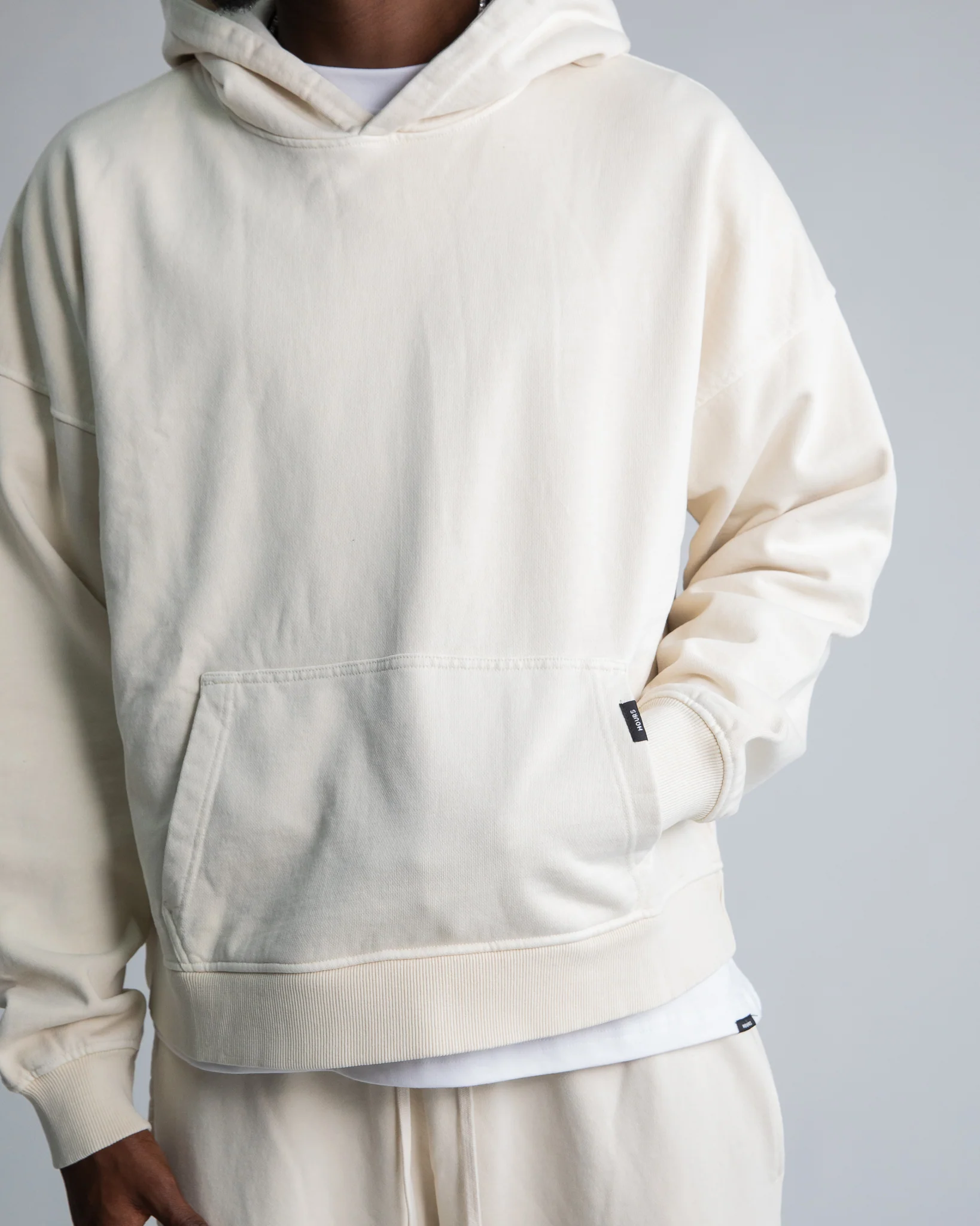 Cropped Hoodie - Vintage Bone - Image 8
