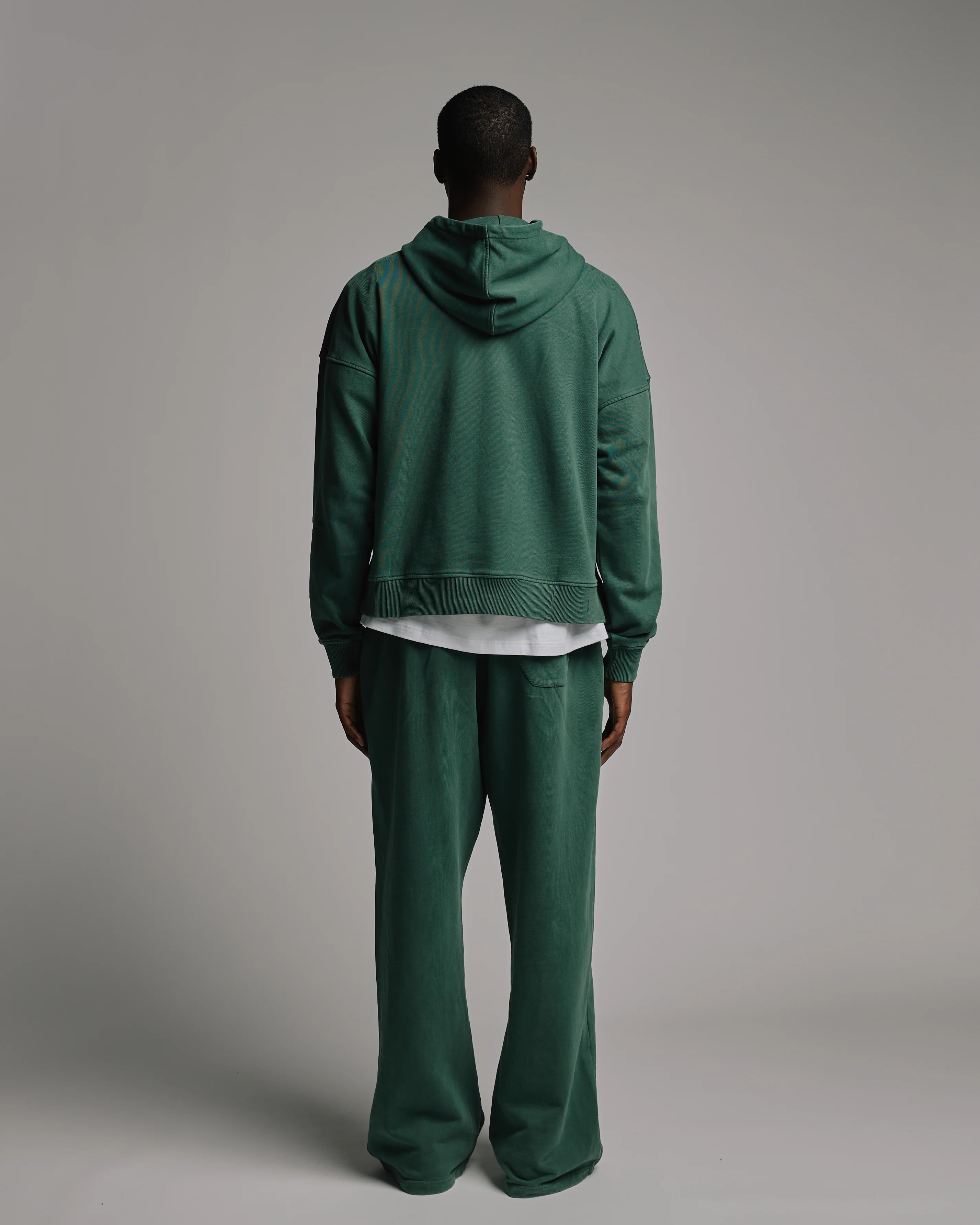 Cropped Hoodie - Vintage Green - Image 5
