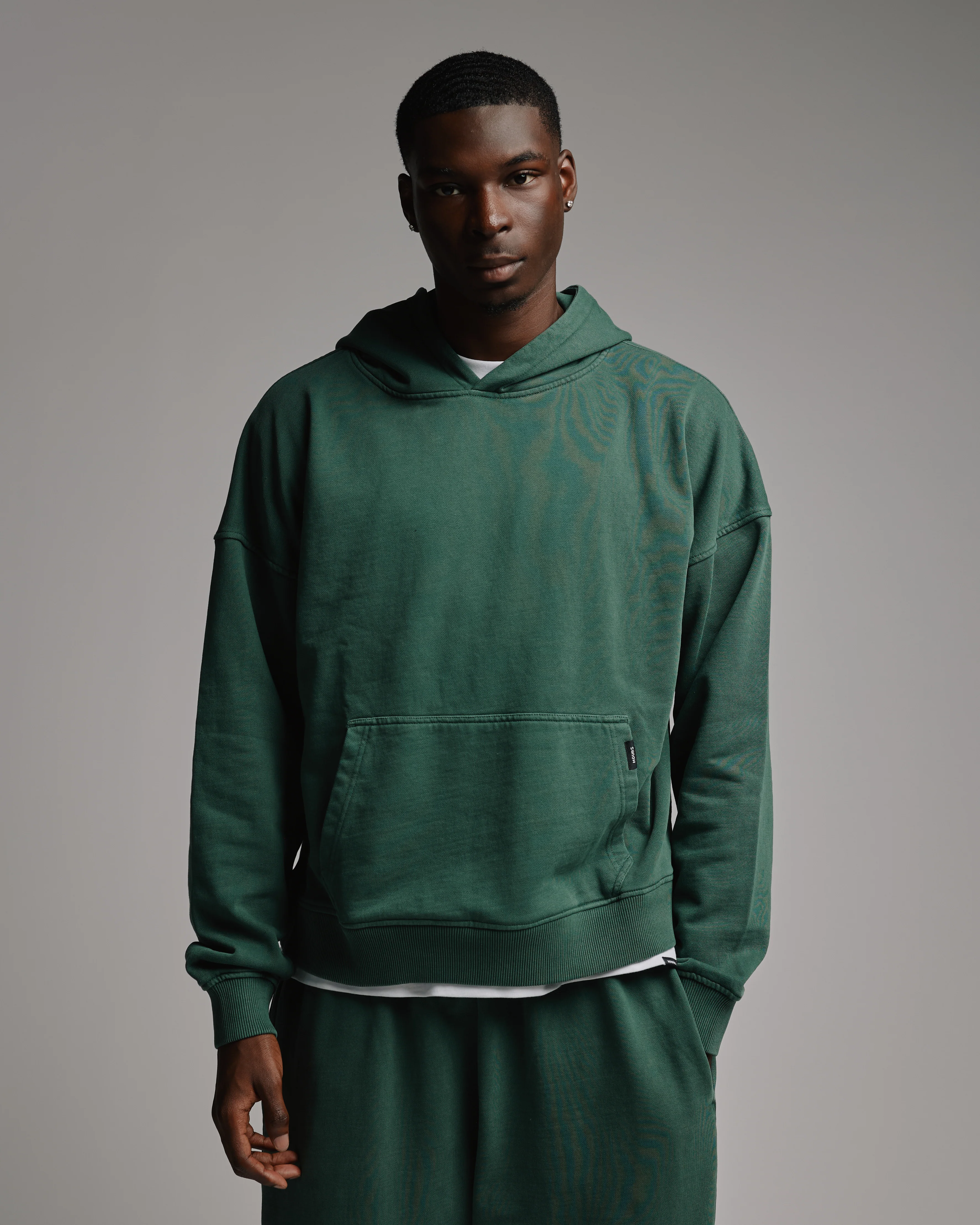 Cropped Hoodie - Vintage Green - Image 6