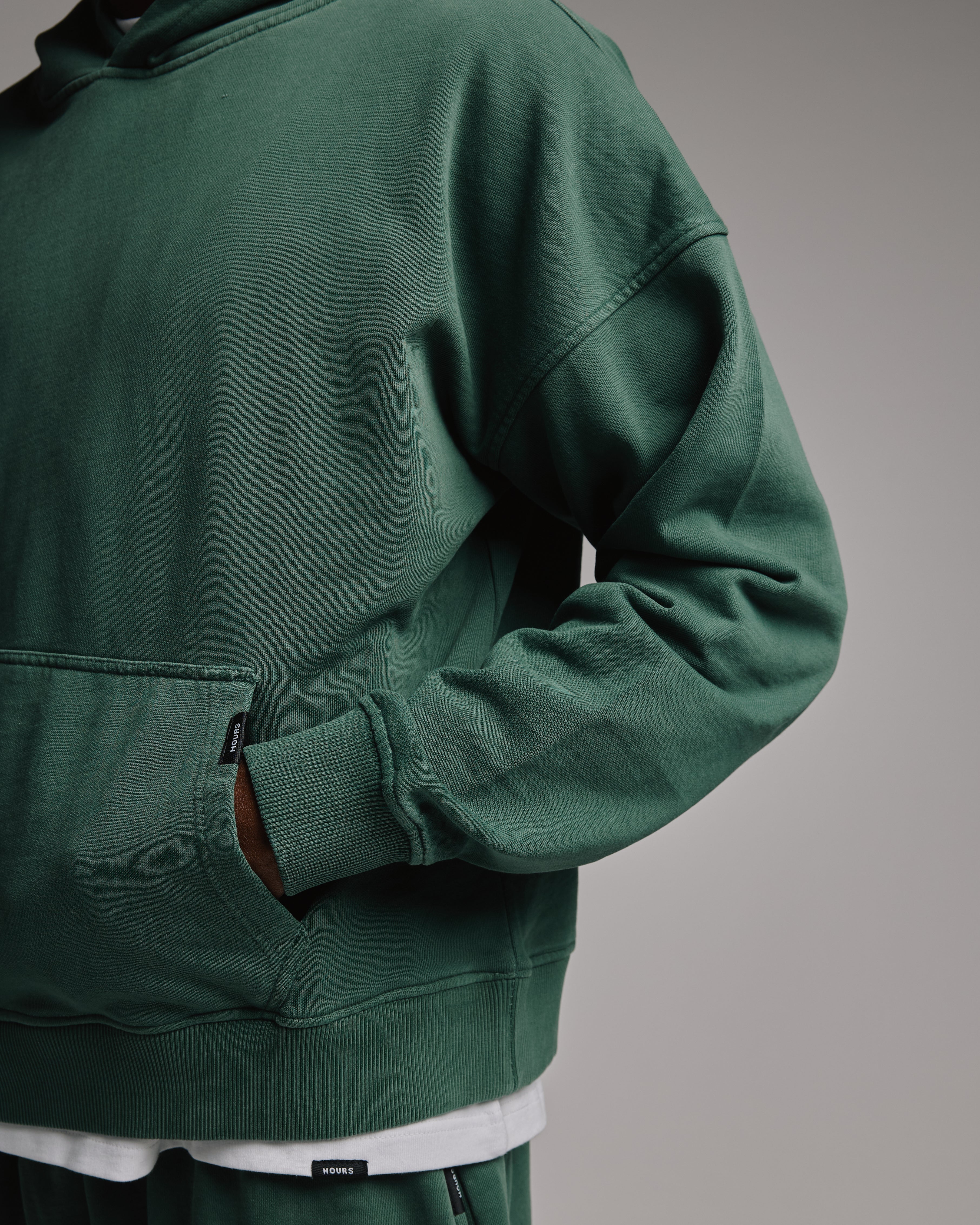 Cropped Hoodie - Vintage Green - Image 7