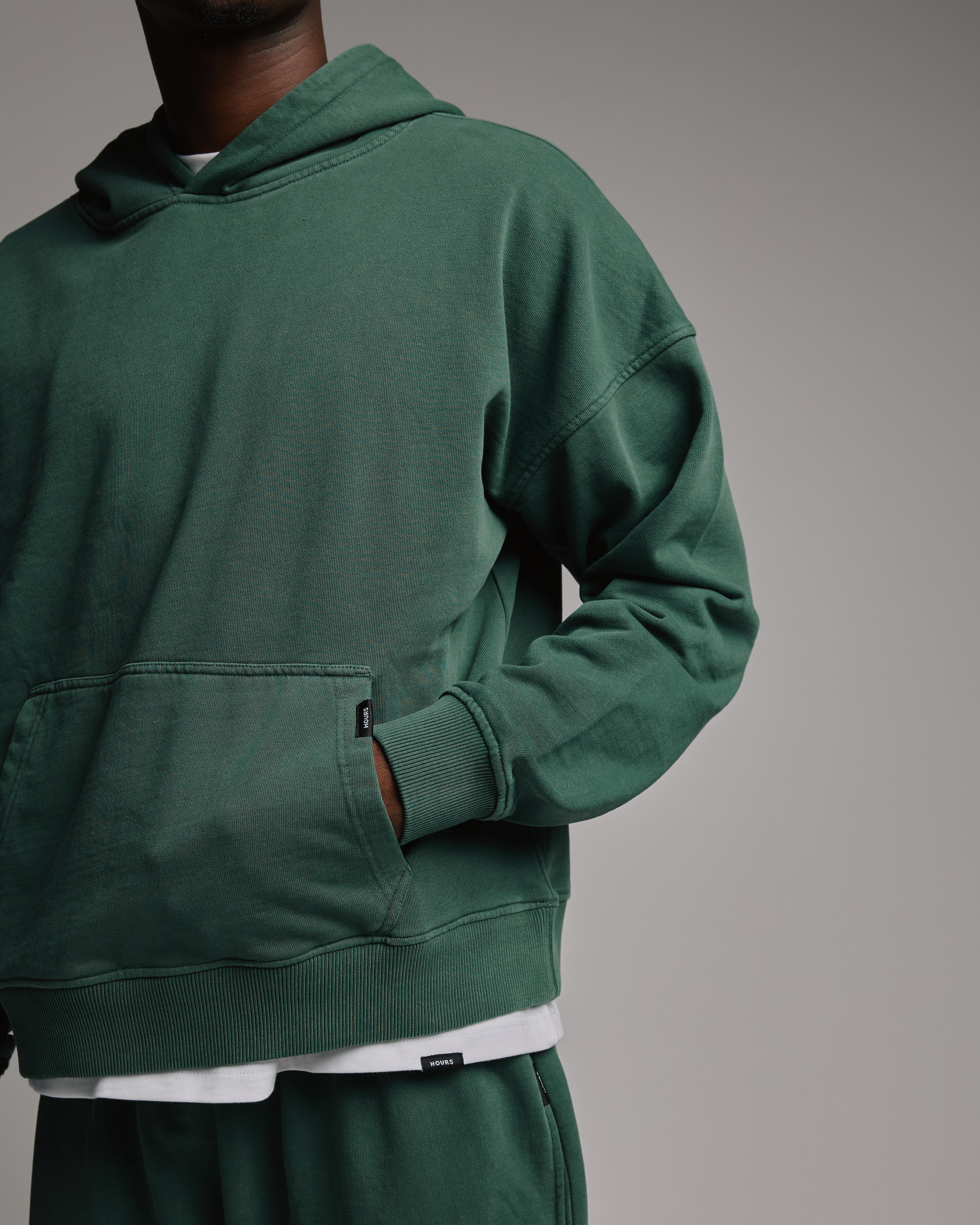 Cropped Hoodie - Vintage Green - Image 8