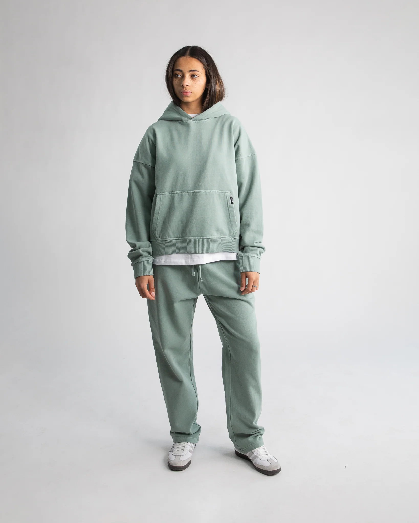 Cropped Hoodie - Vintage Sage - Image 5