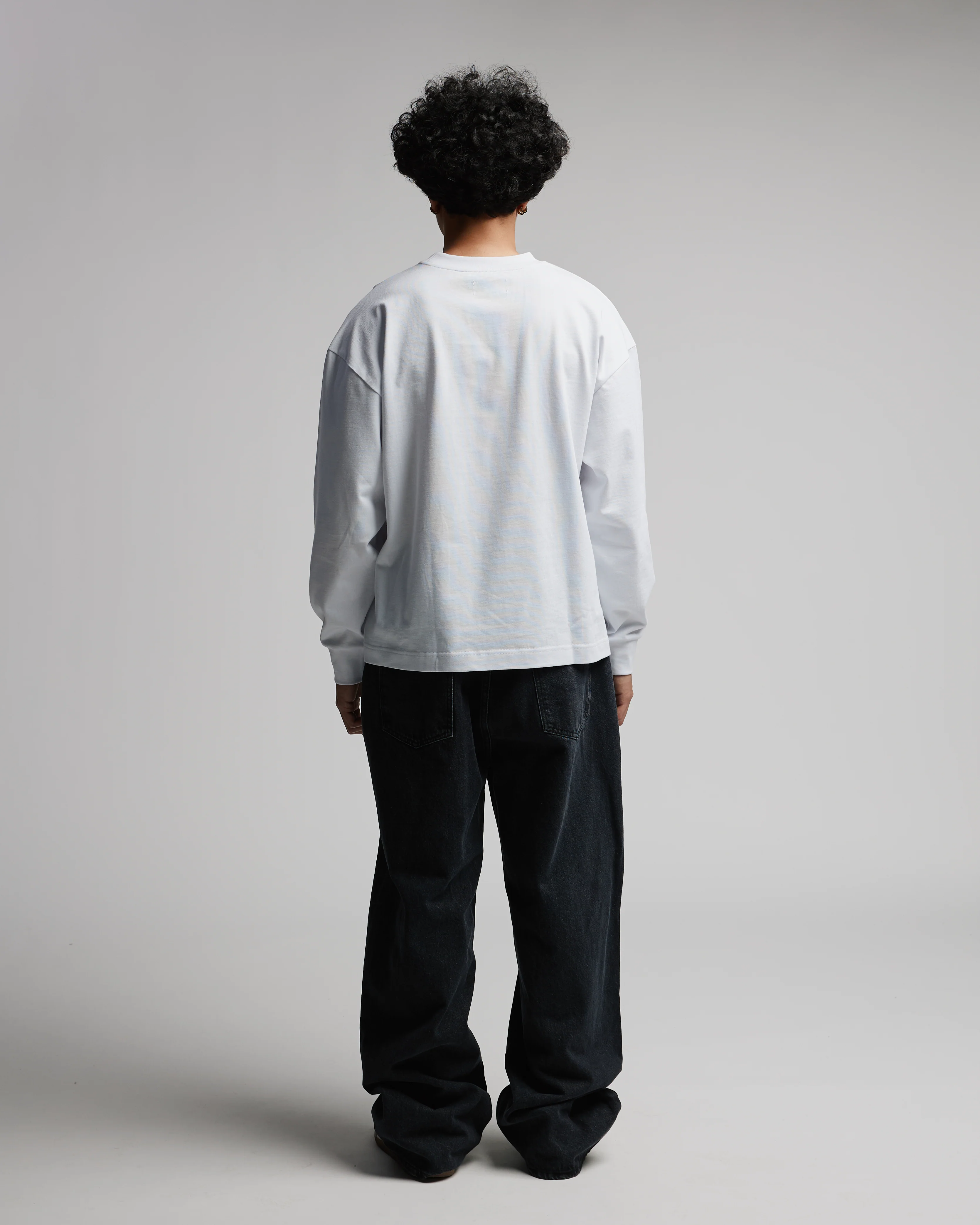 Cropped Long Sleeve - White - Image 5