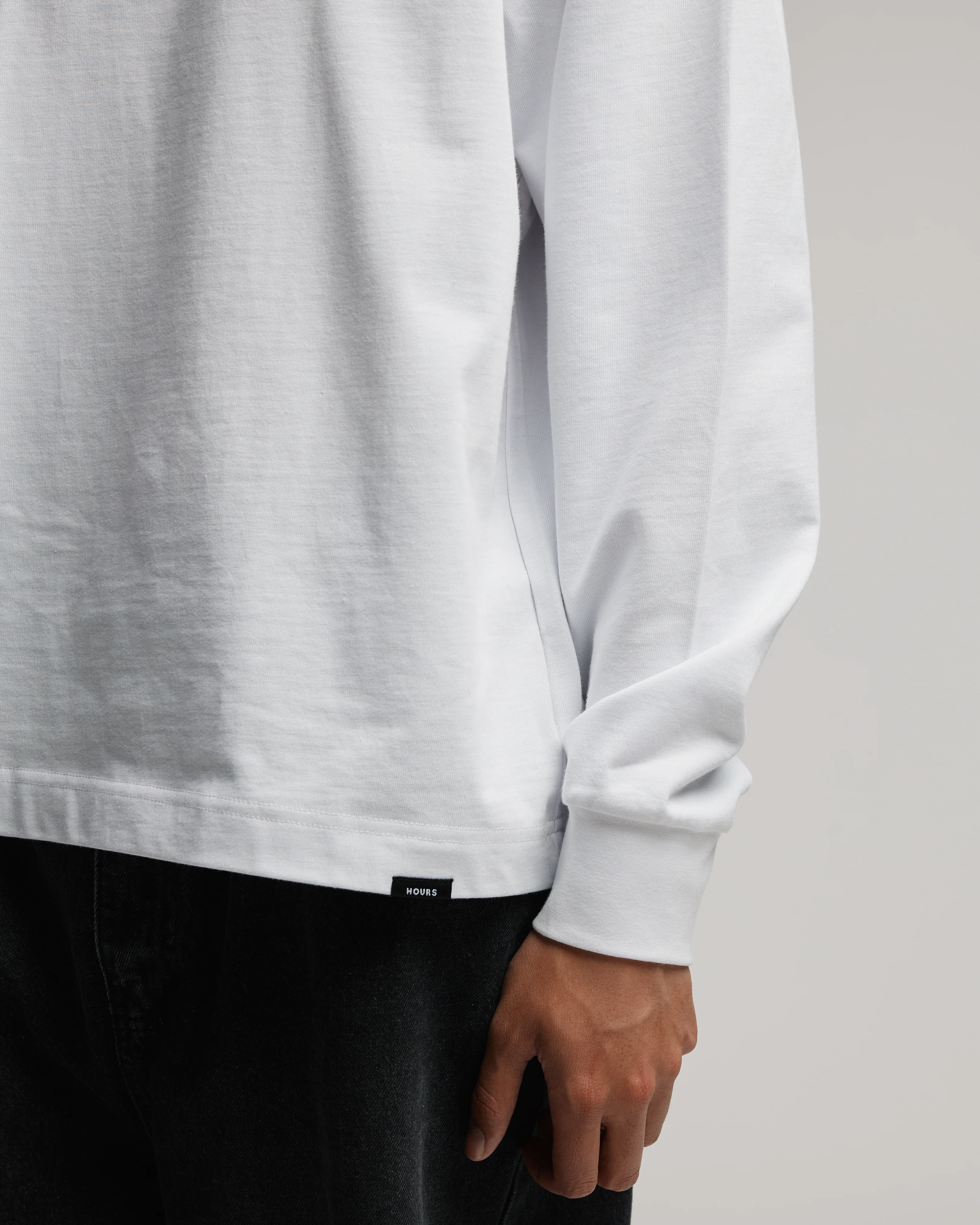 Cropped Long Sleeve - White - Image 7