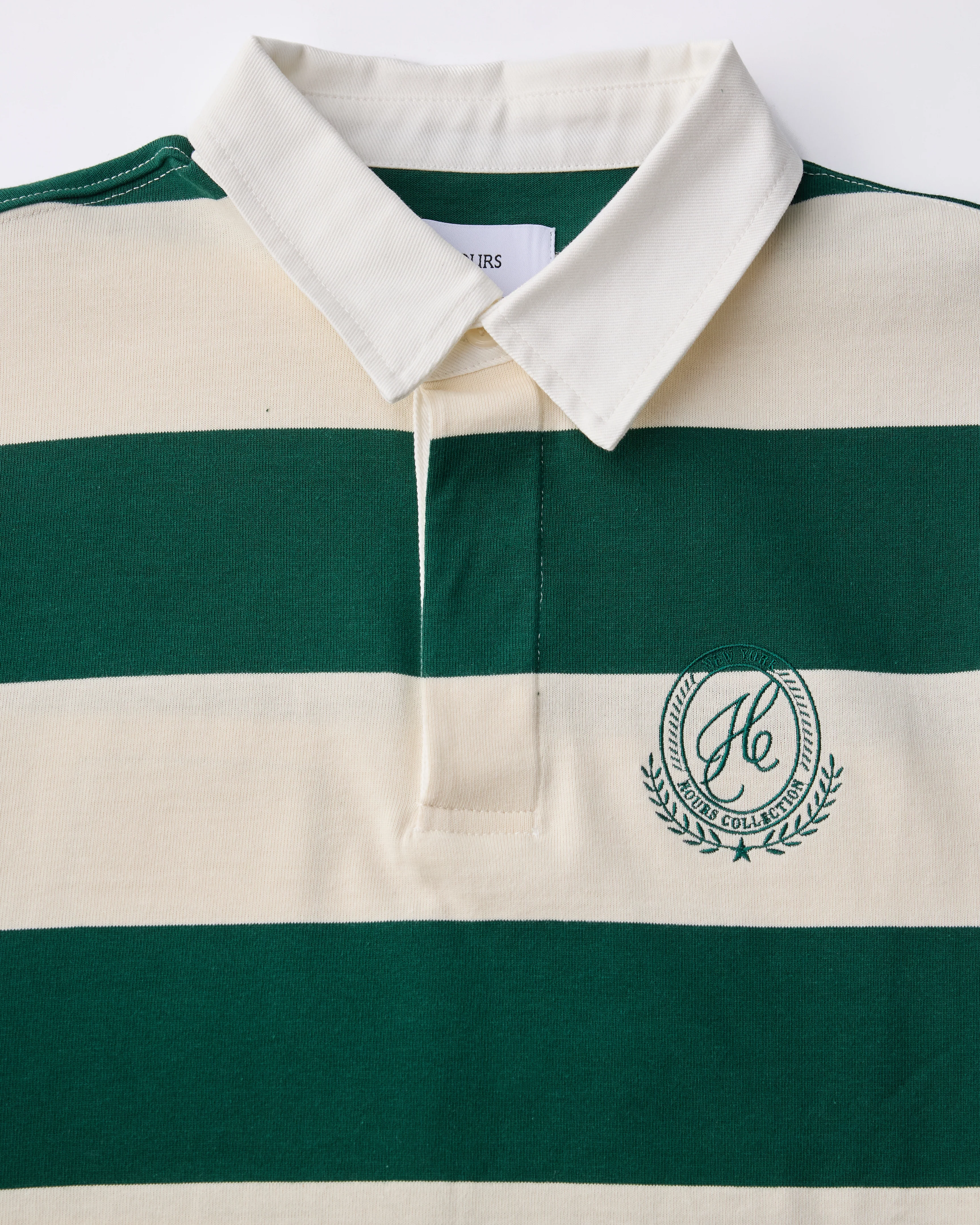 Cropped Rugby Shirt - Cream - Image 7