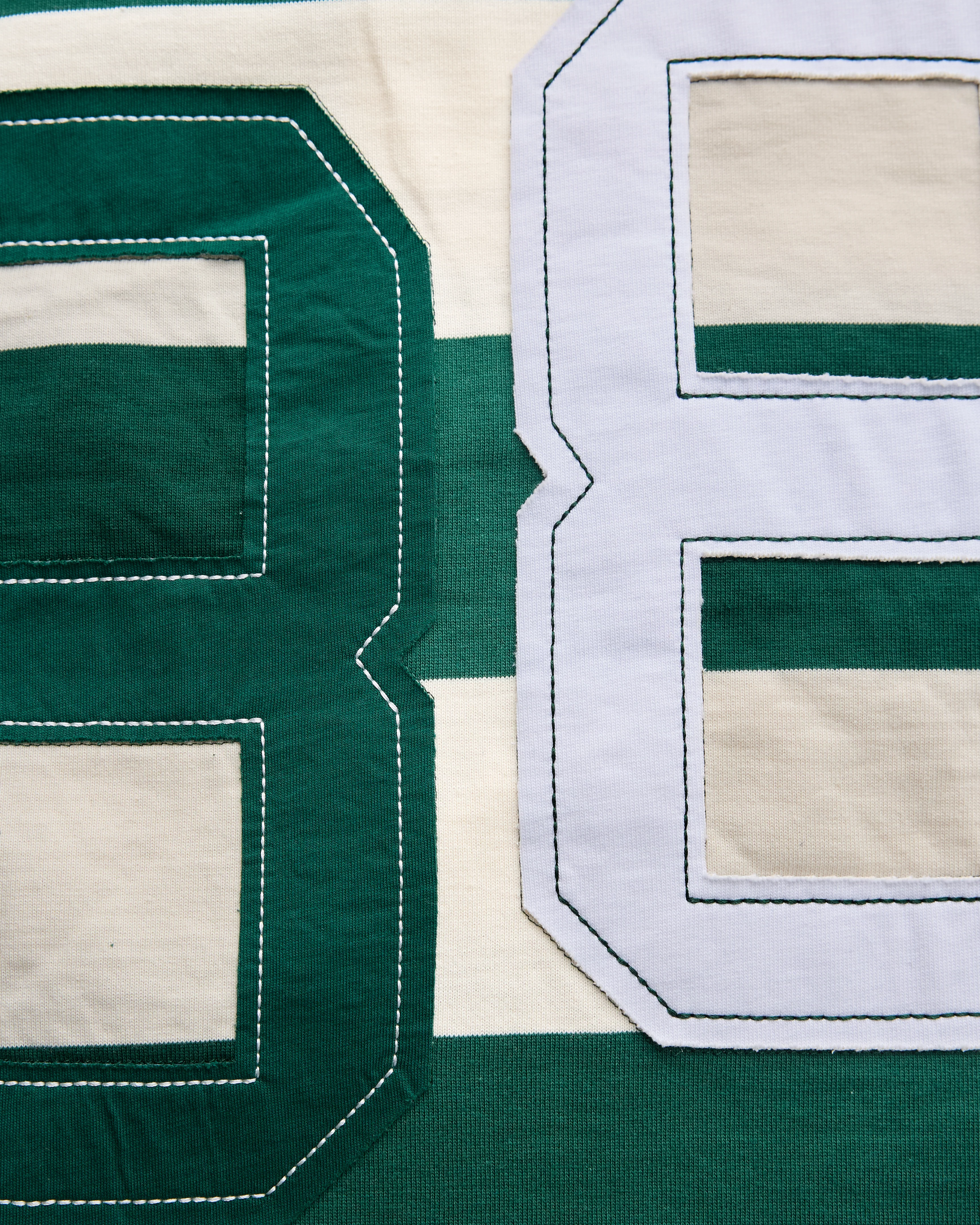 Cropped Rugby Shirt - Cream - Image 8