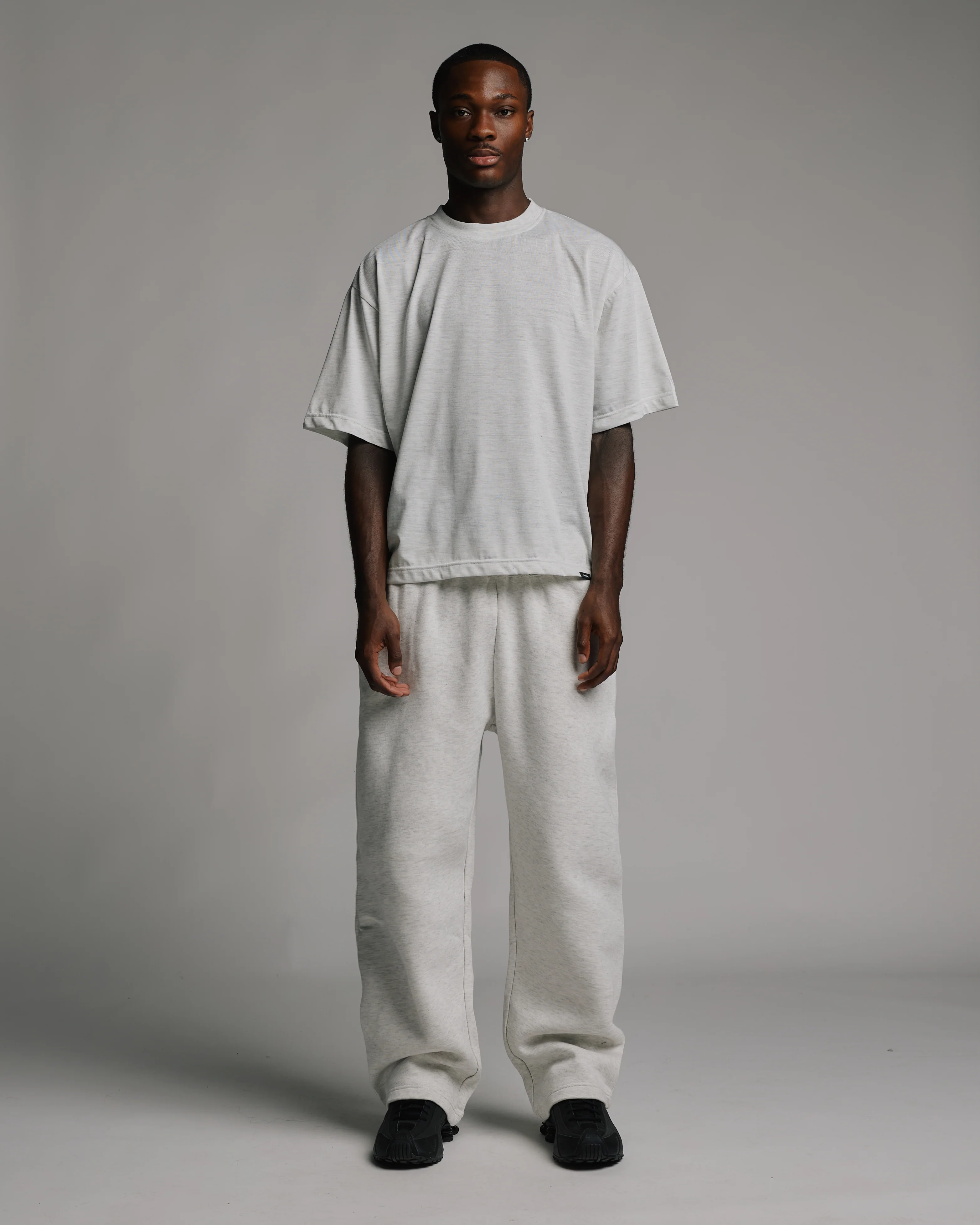 Cropped T-Shirt - Ash - Image 2