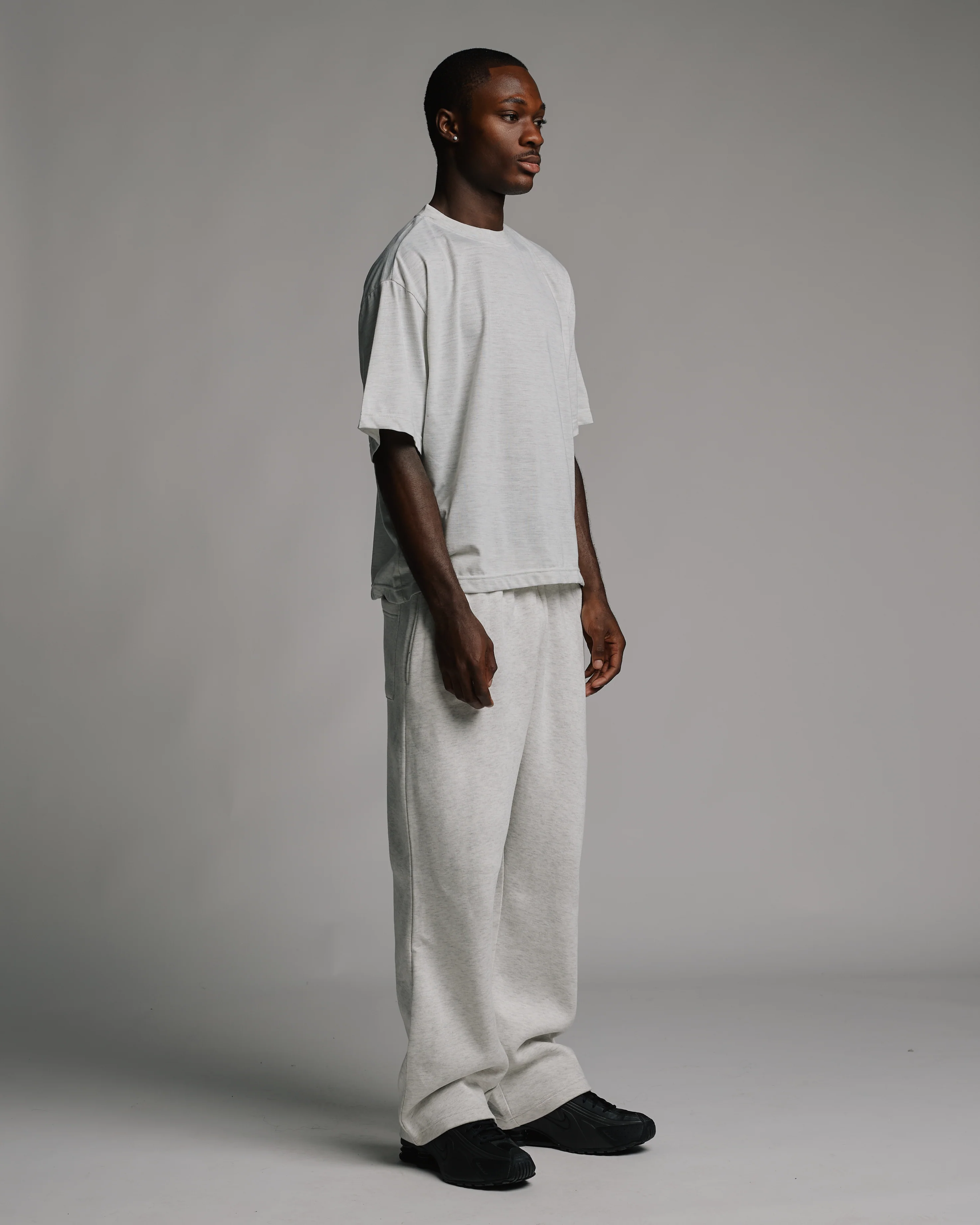 Cropped T-Shirt - Ash - Image 3