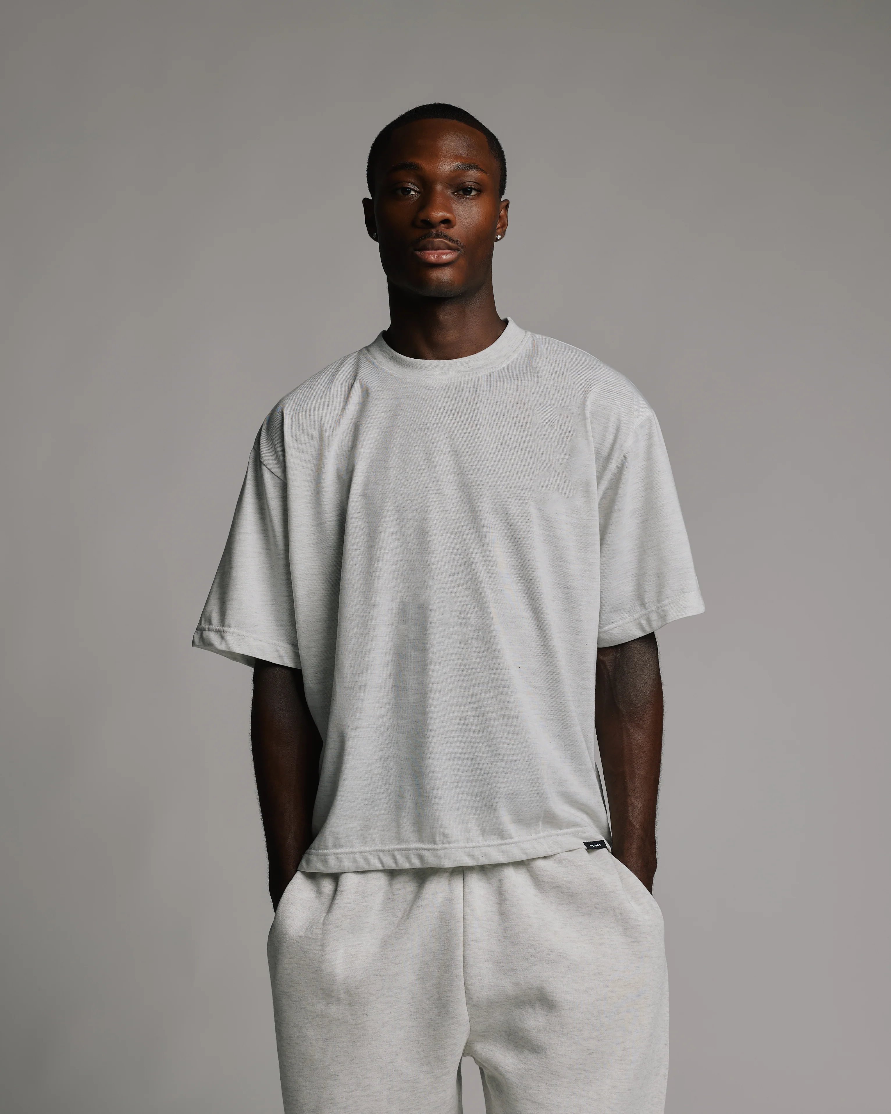Cropped T-Shirt - Ash - Image 6