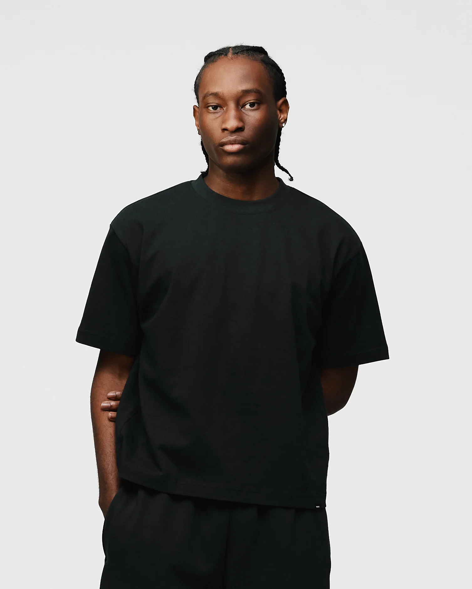 Cropped T-Shirt - Black - Image 3